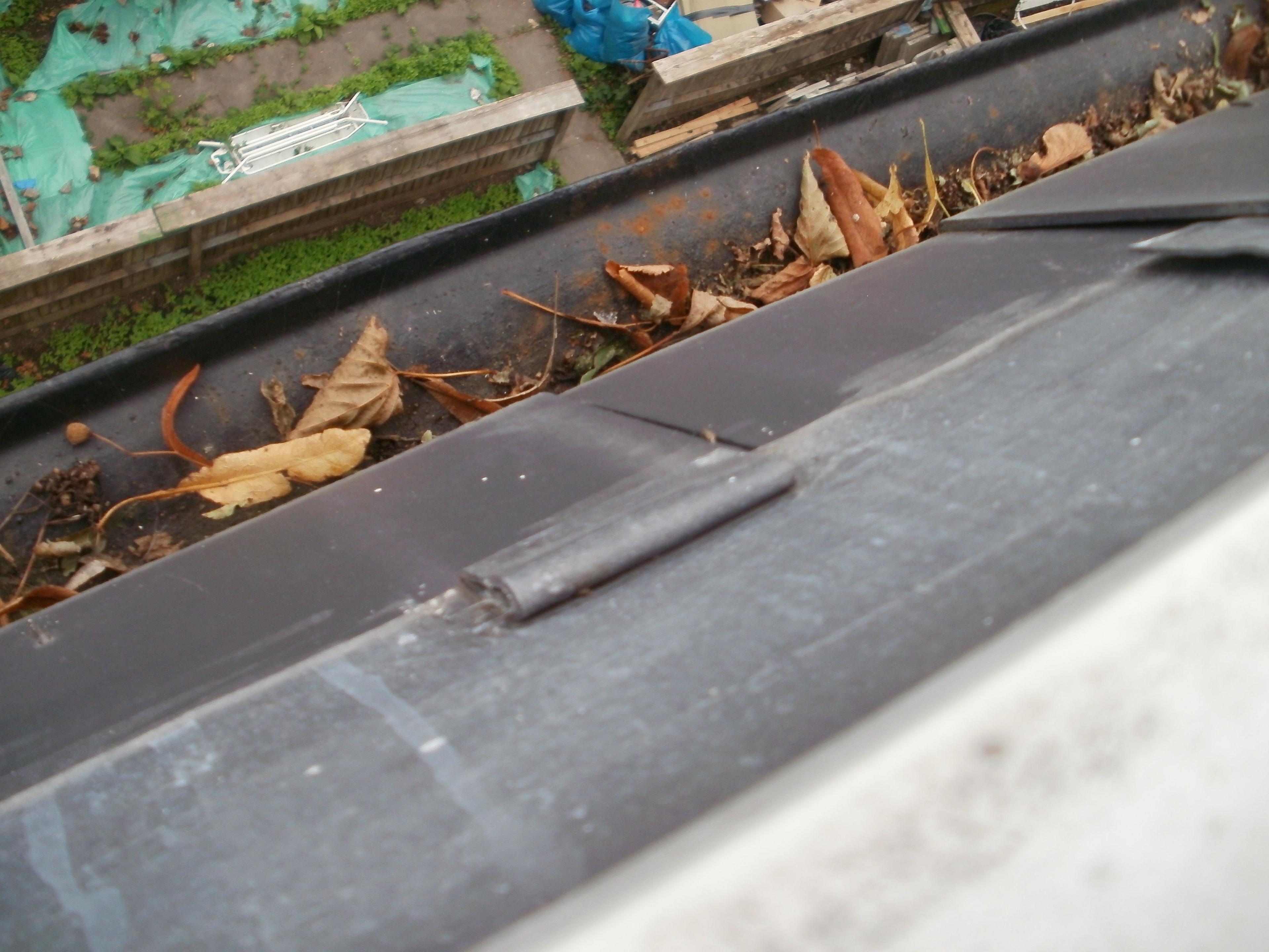 Gutters on a house 