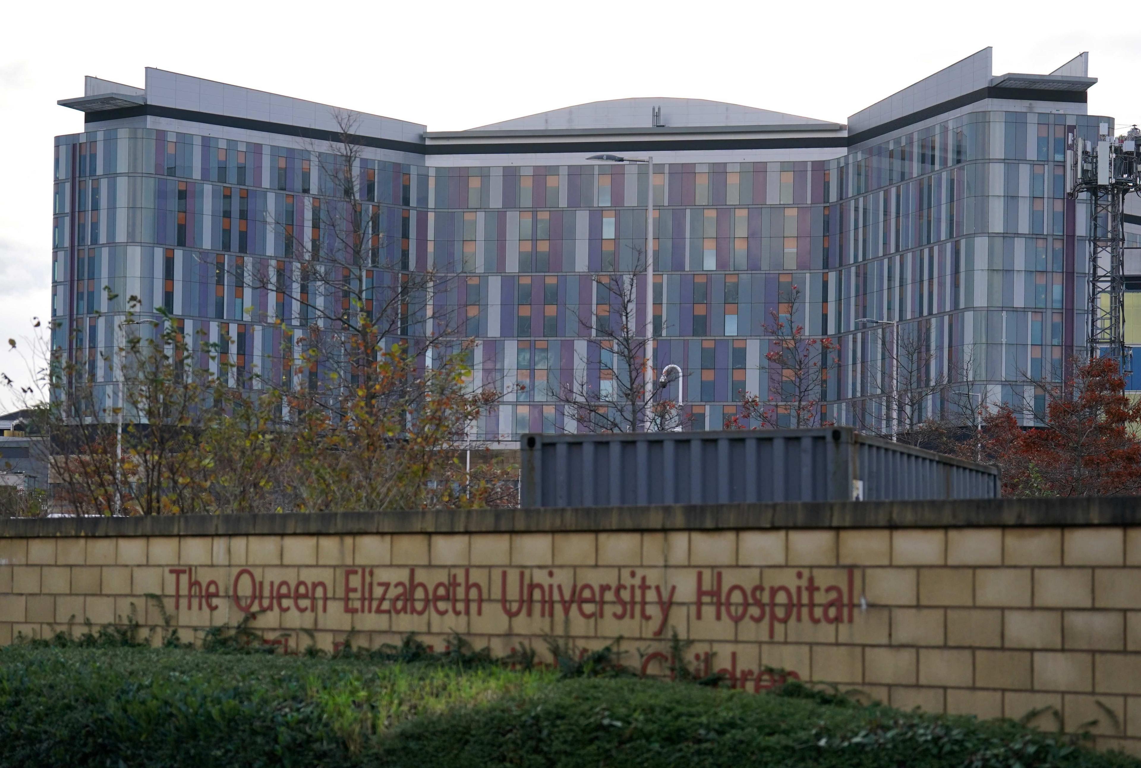 the Queen Elizabeth University Hospital in Glasgow 