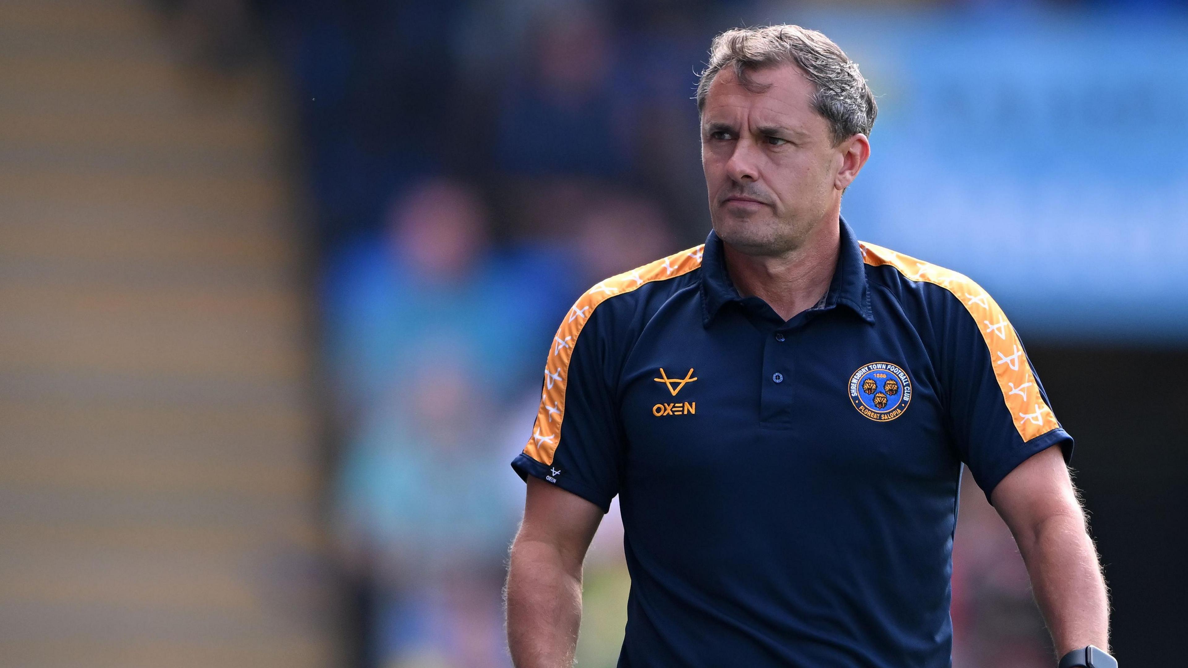 Shrewsbury Town manager Paul Hurst 