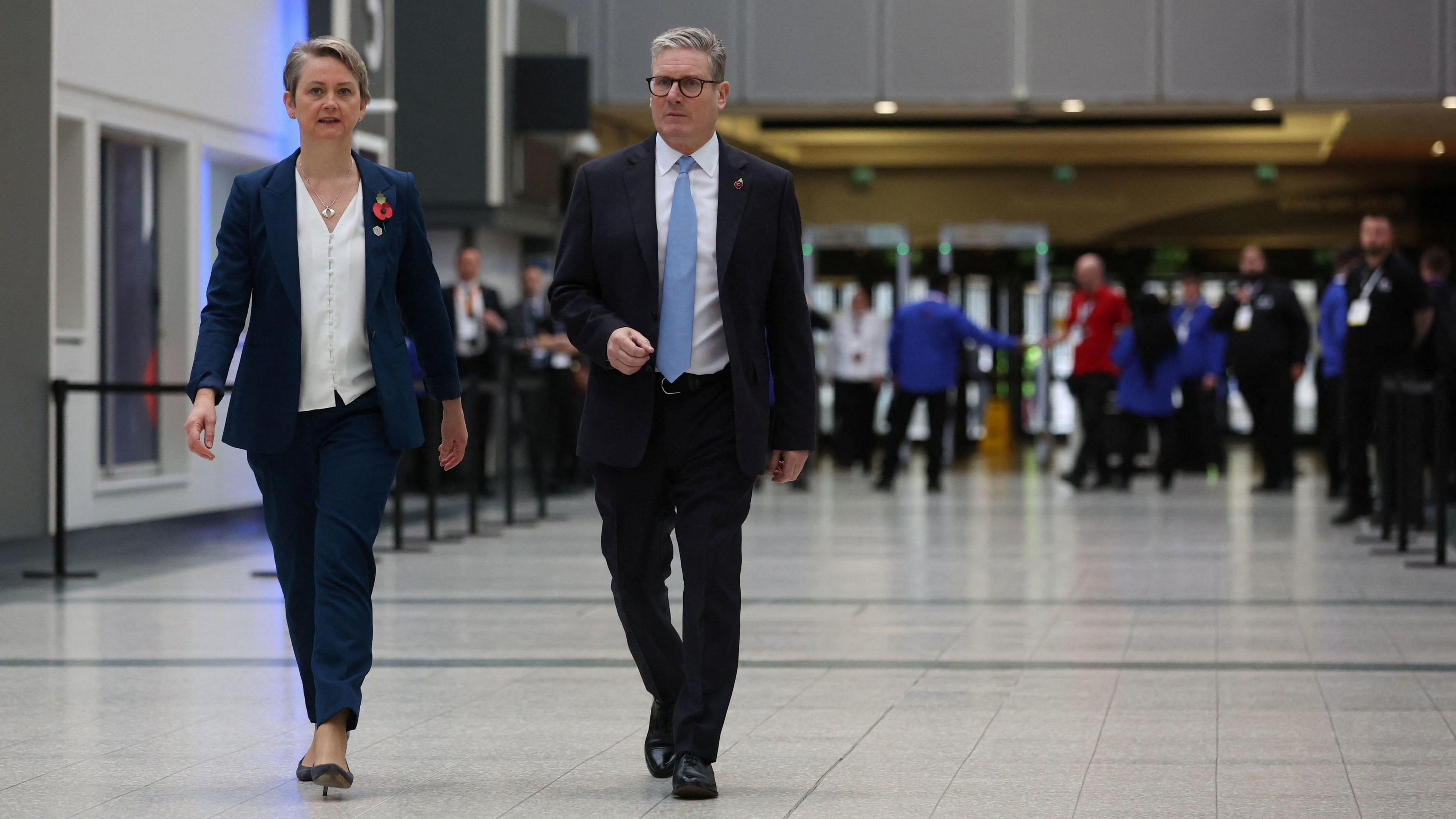 Yvette Cooper and Keir Starmer