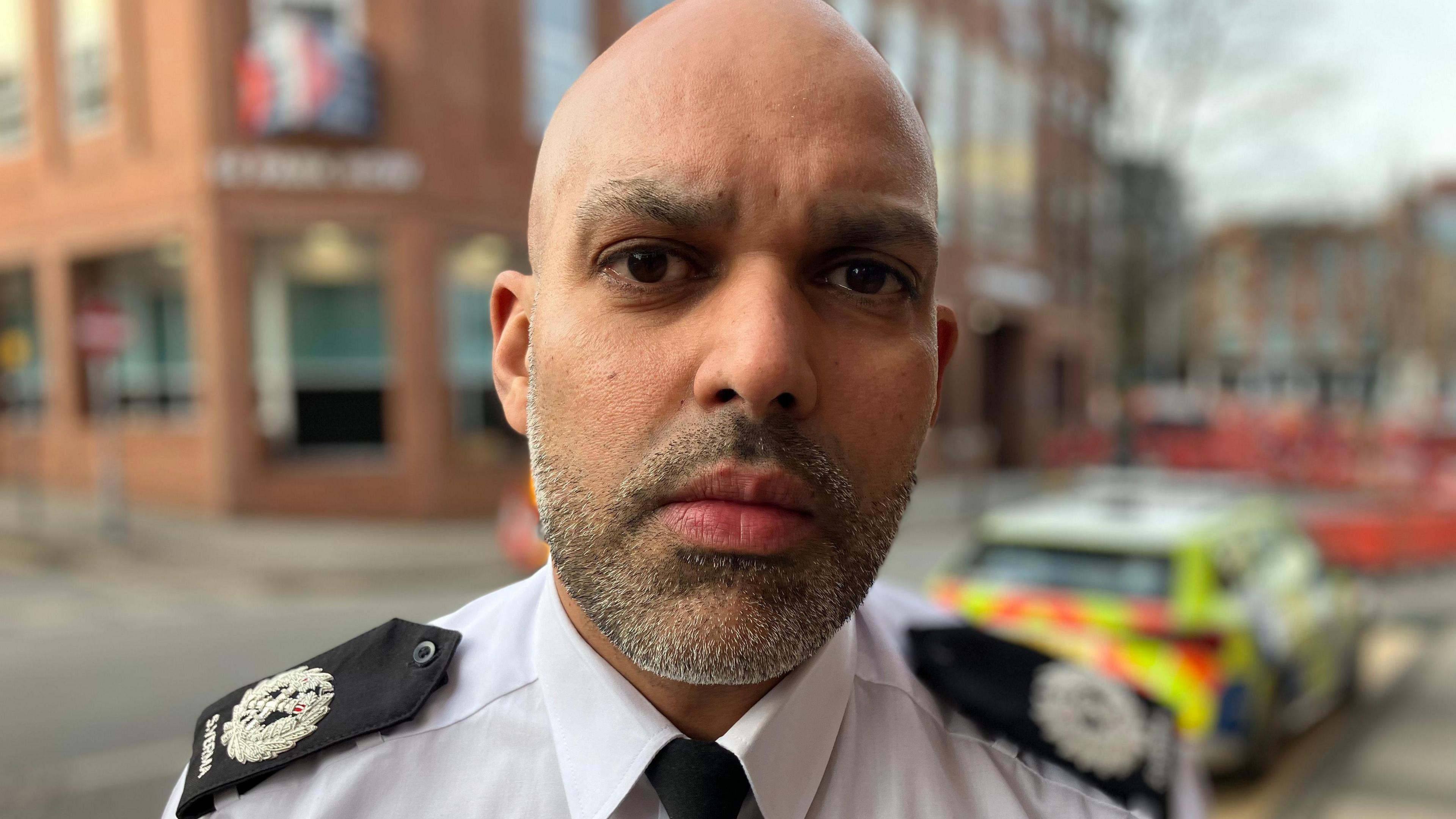 An image of assistant chief constable Suk Verma in Nottingham