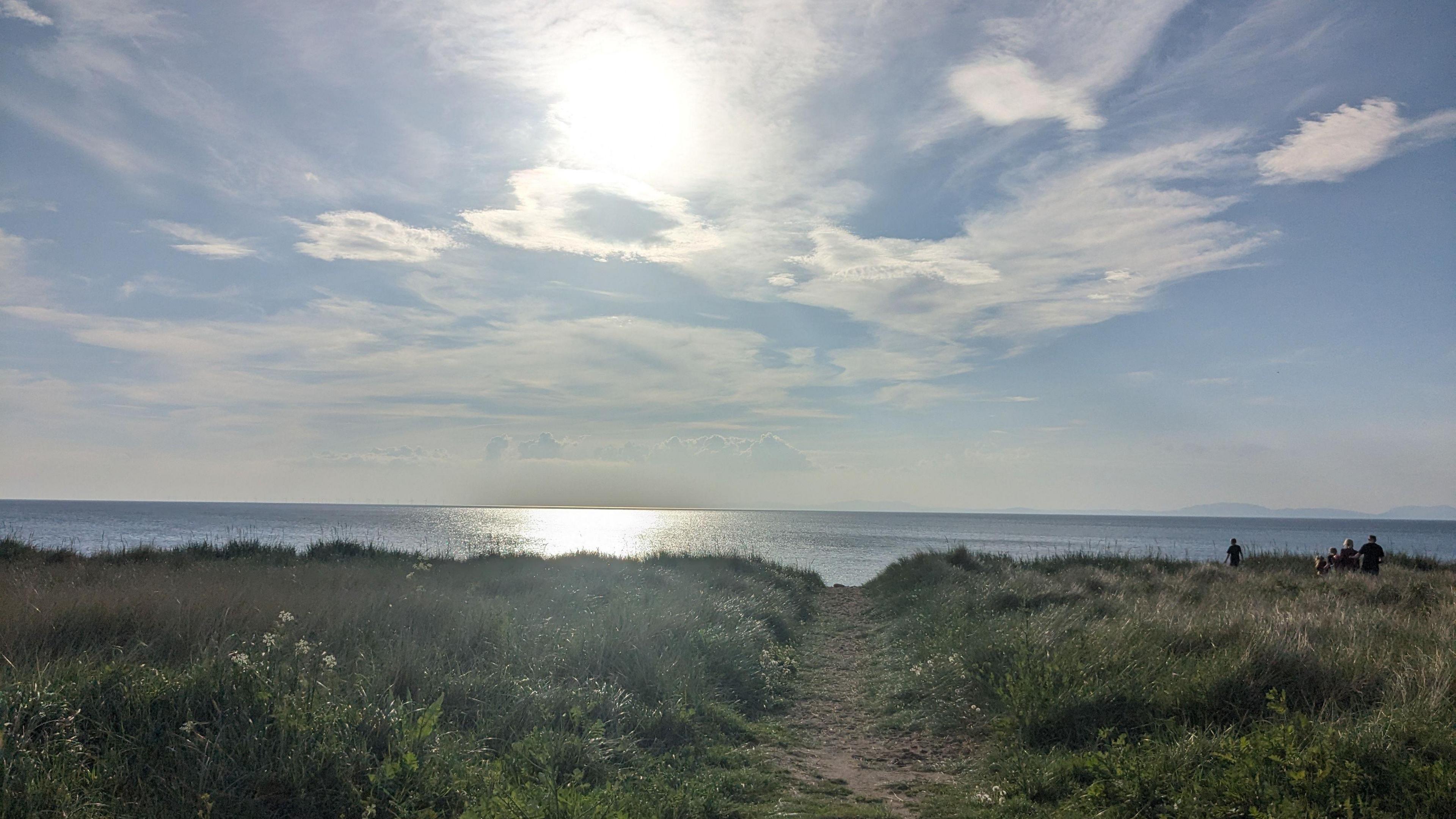 A general view of the beach at Allonby