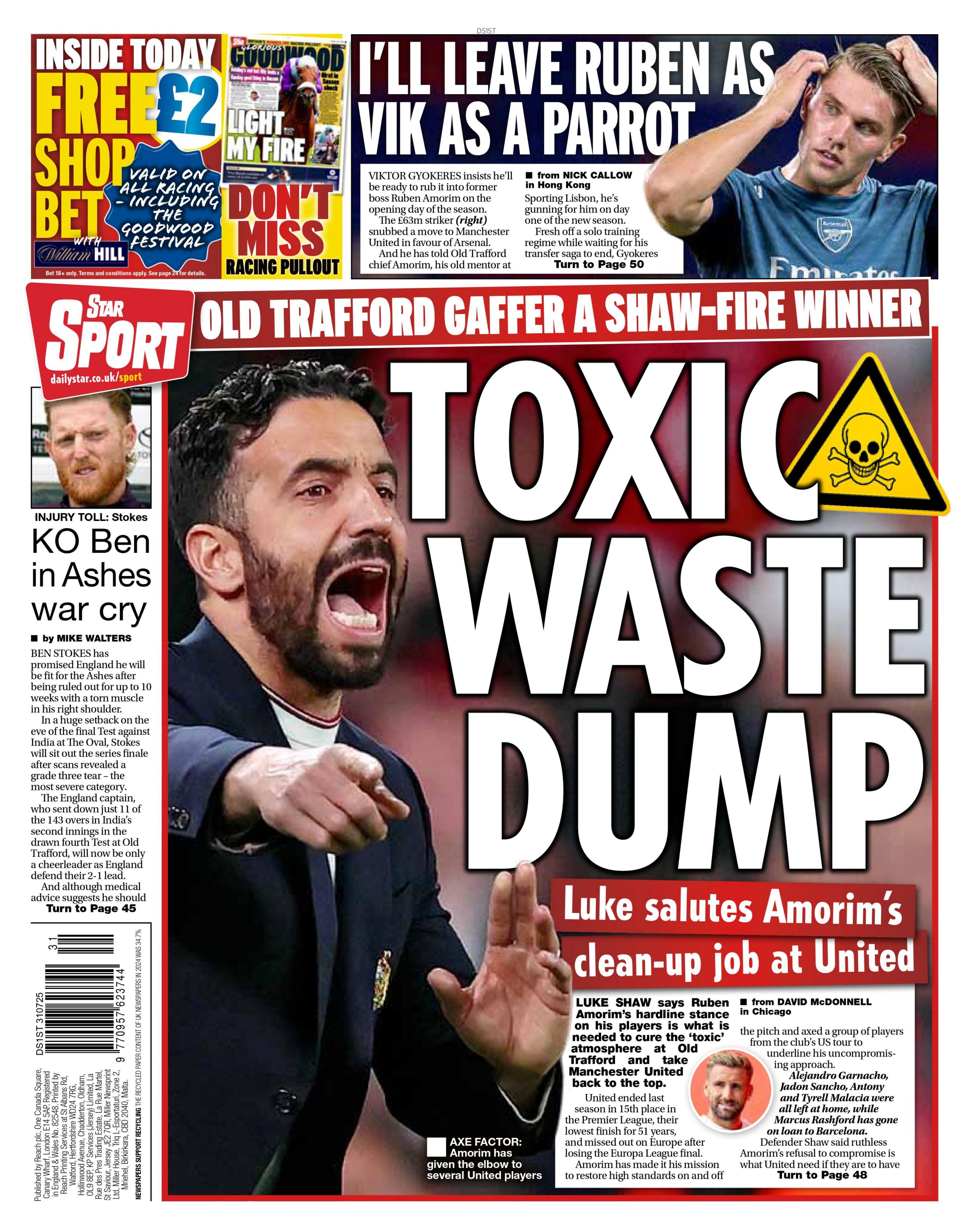 Star back page