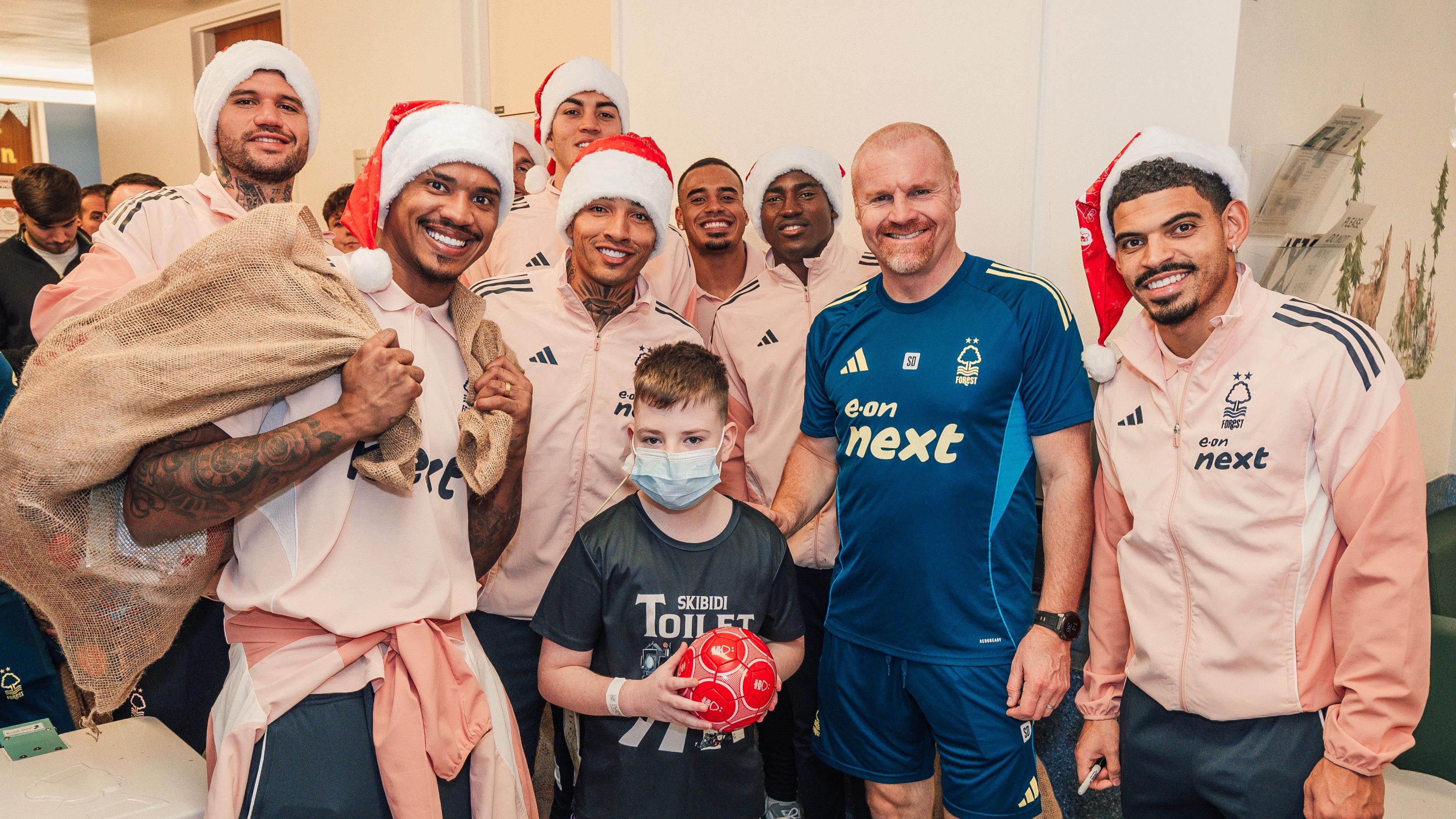 Forest players at Queen's Medical Centre