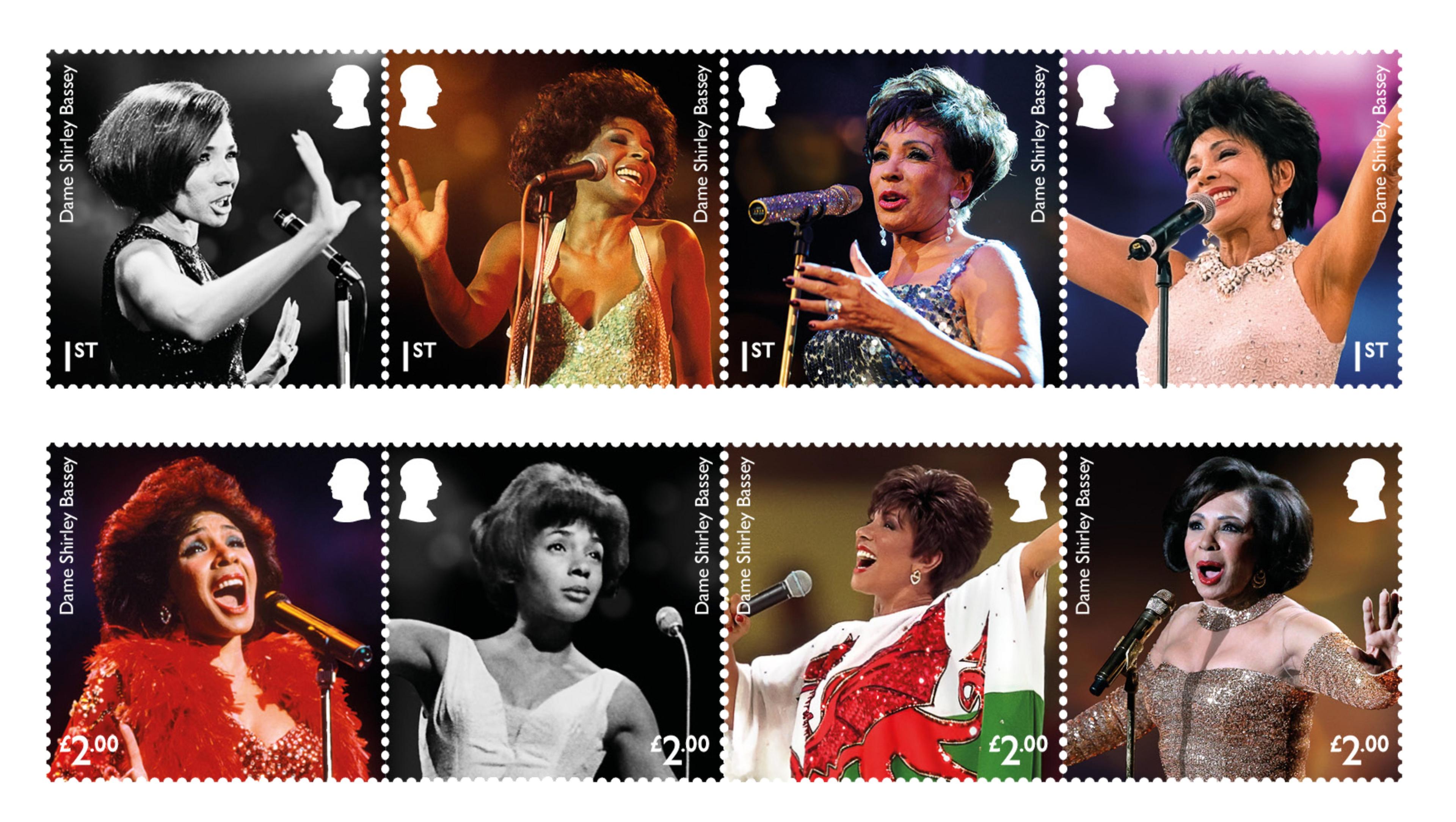 Shirley Bassey stamp set