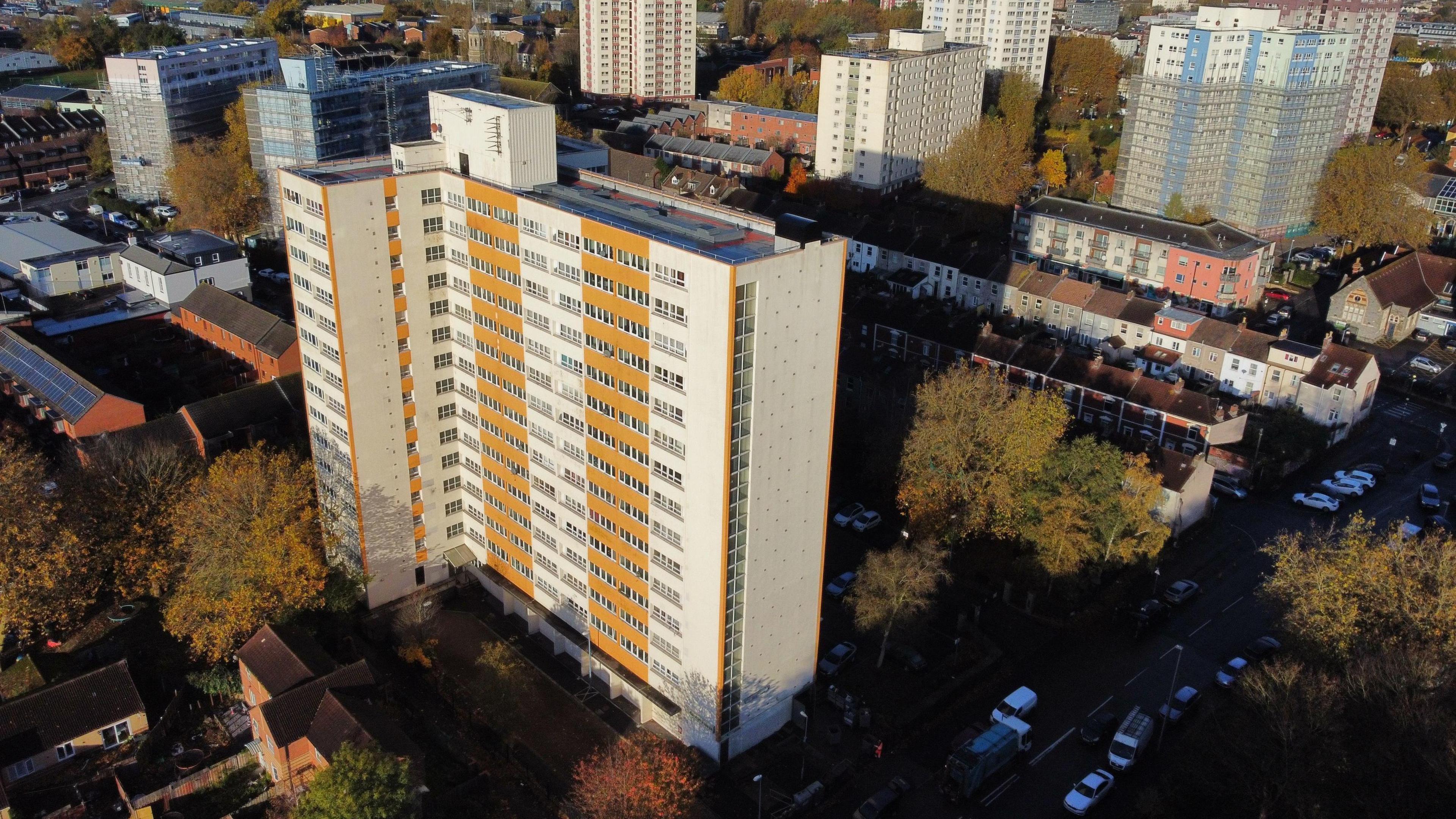 Barton House aerial view