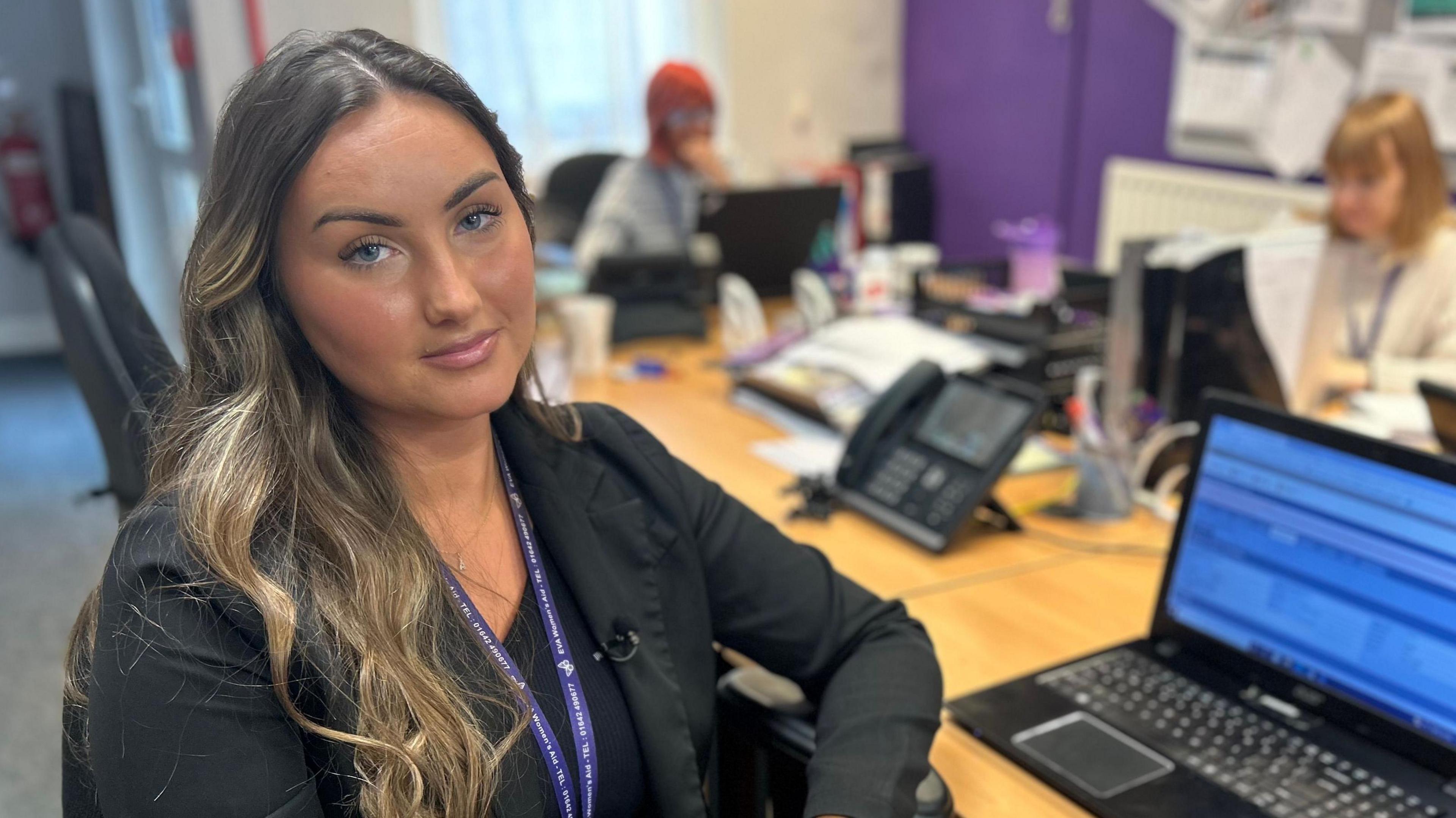 Abbie Bentley works at Eva Women's Aid in Redcar