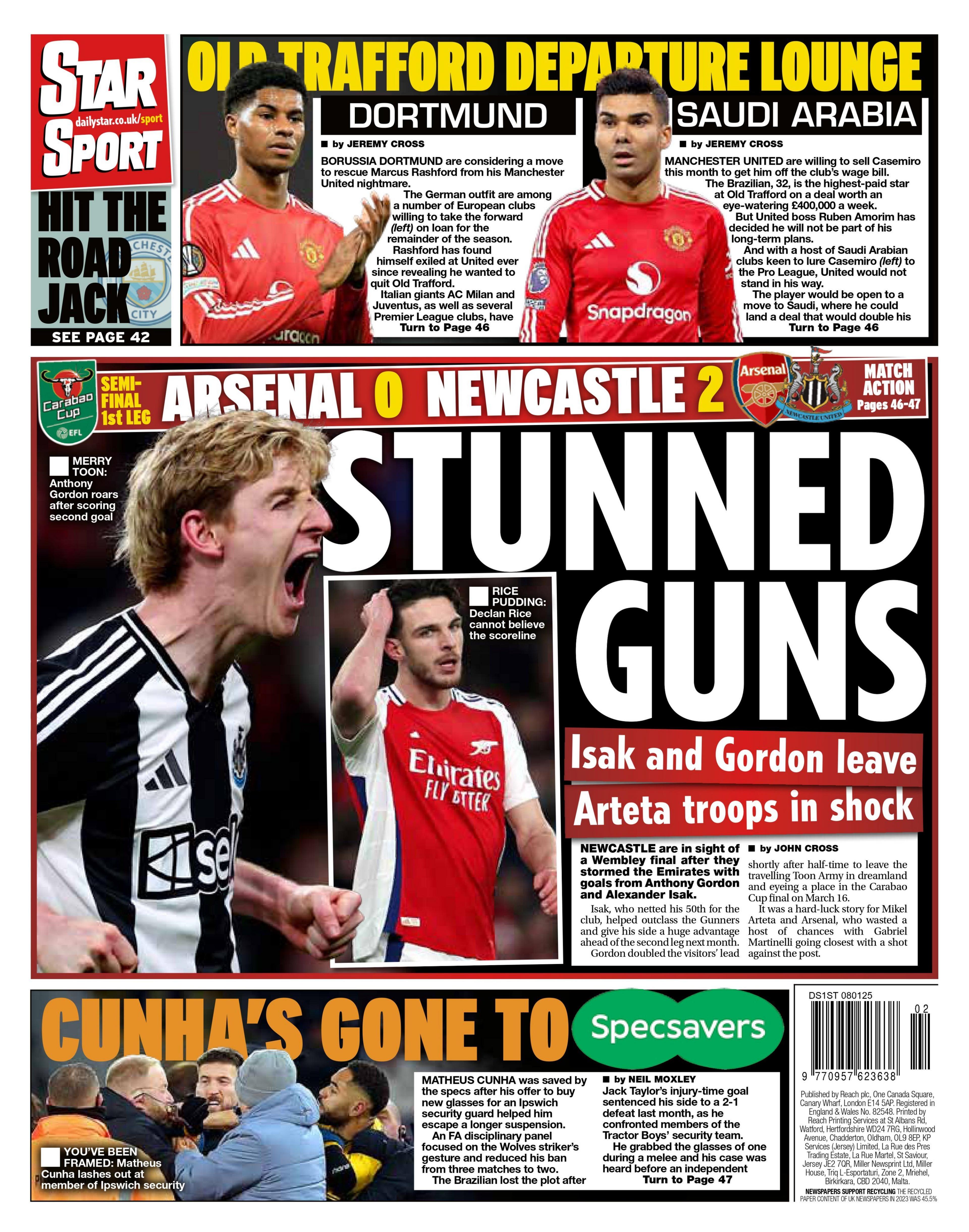  Daily Star back page