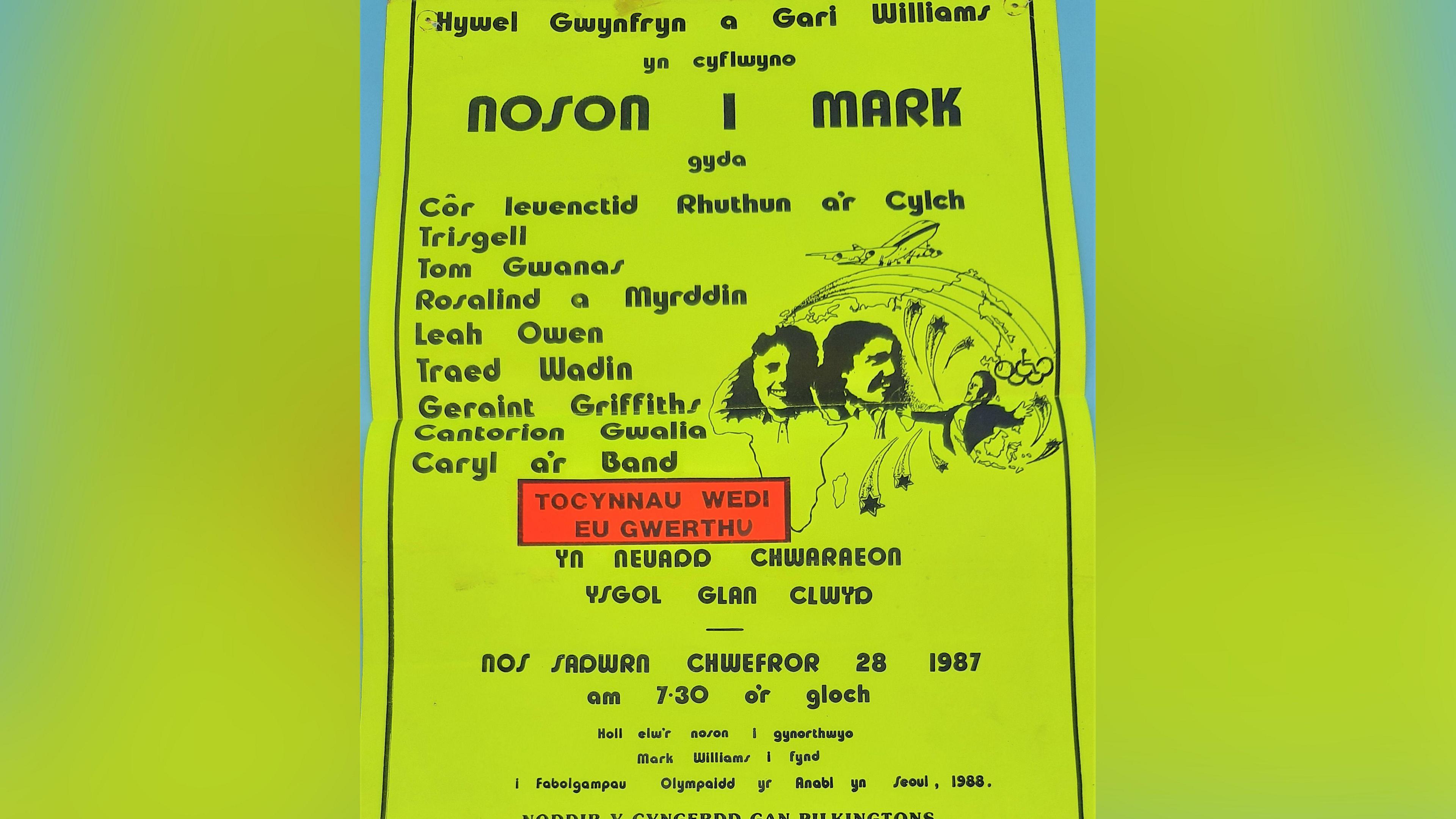 poster cyngerdd i Mark