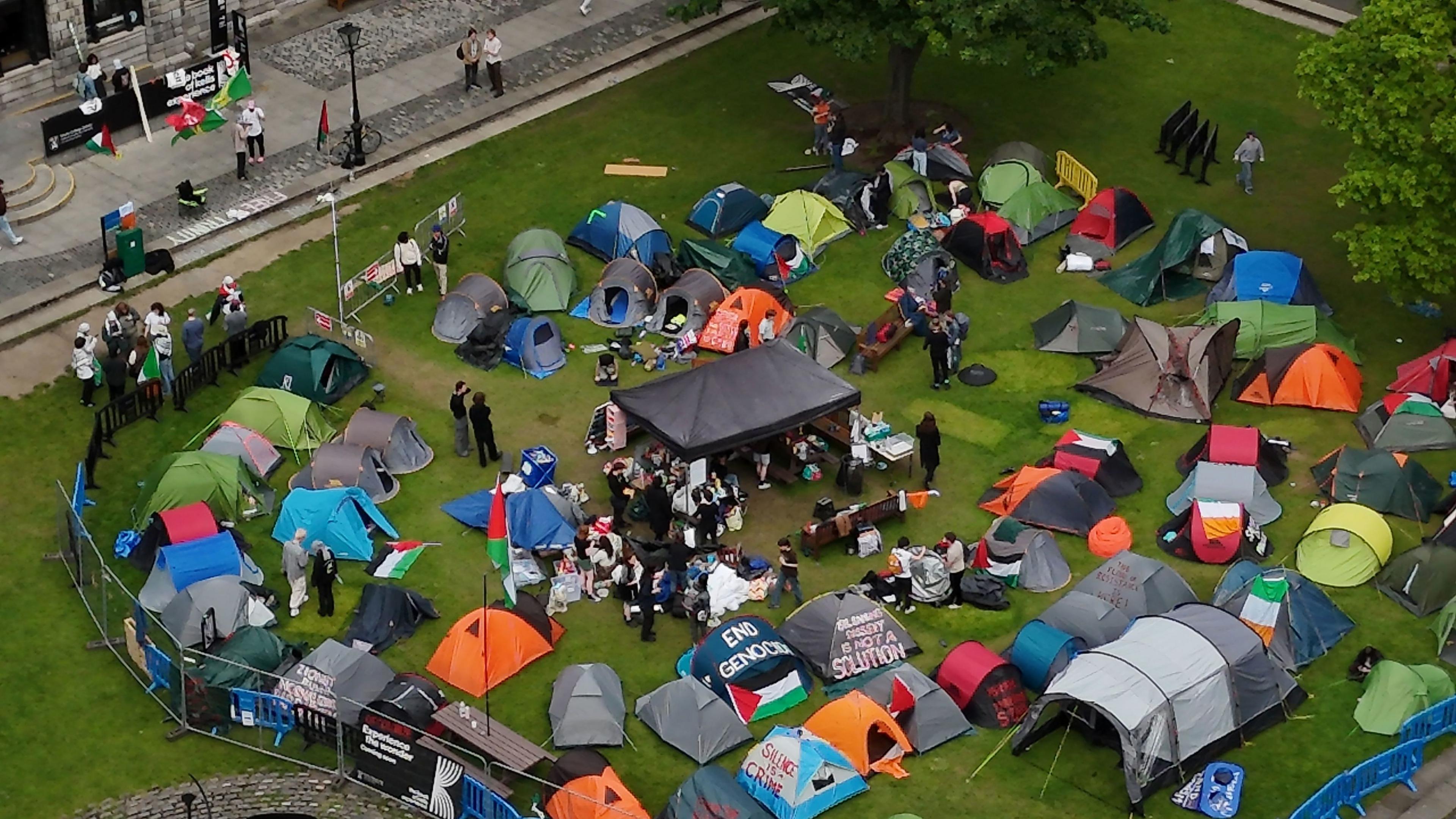 The camp in Dublin