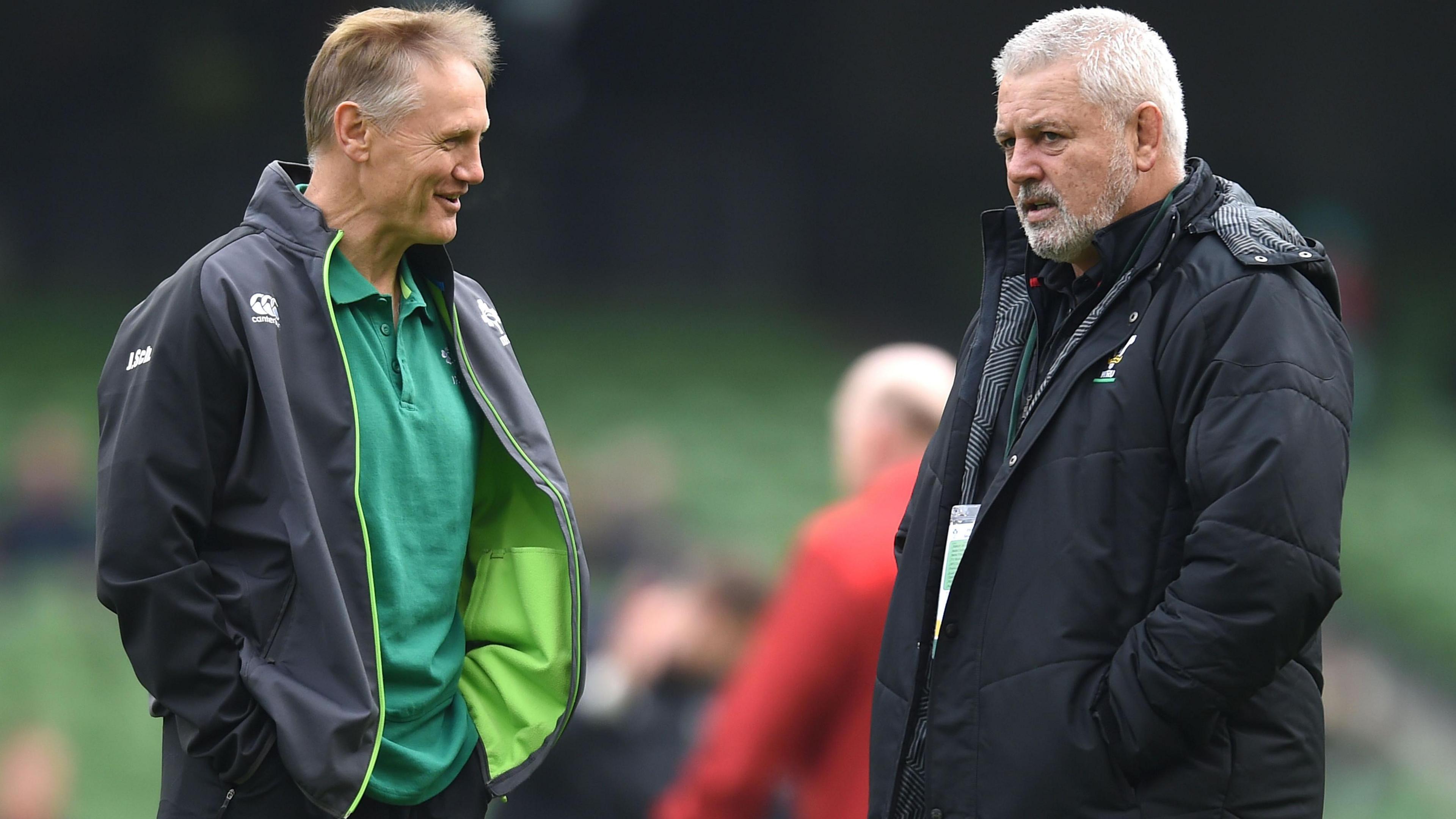 Joe Schmidt and Warren Gatland in conversation