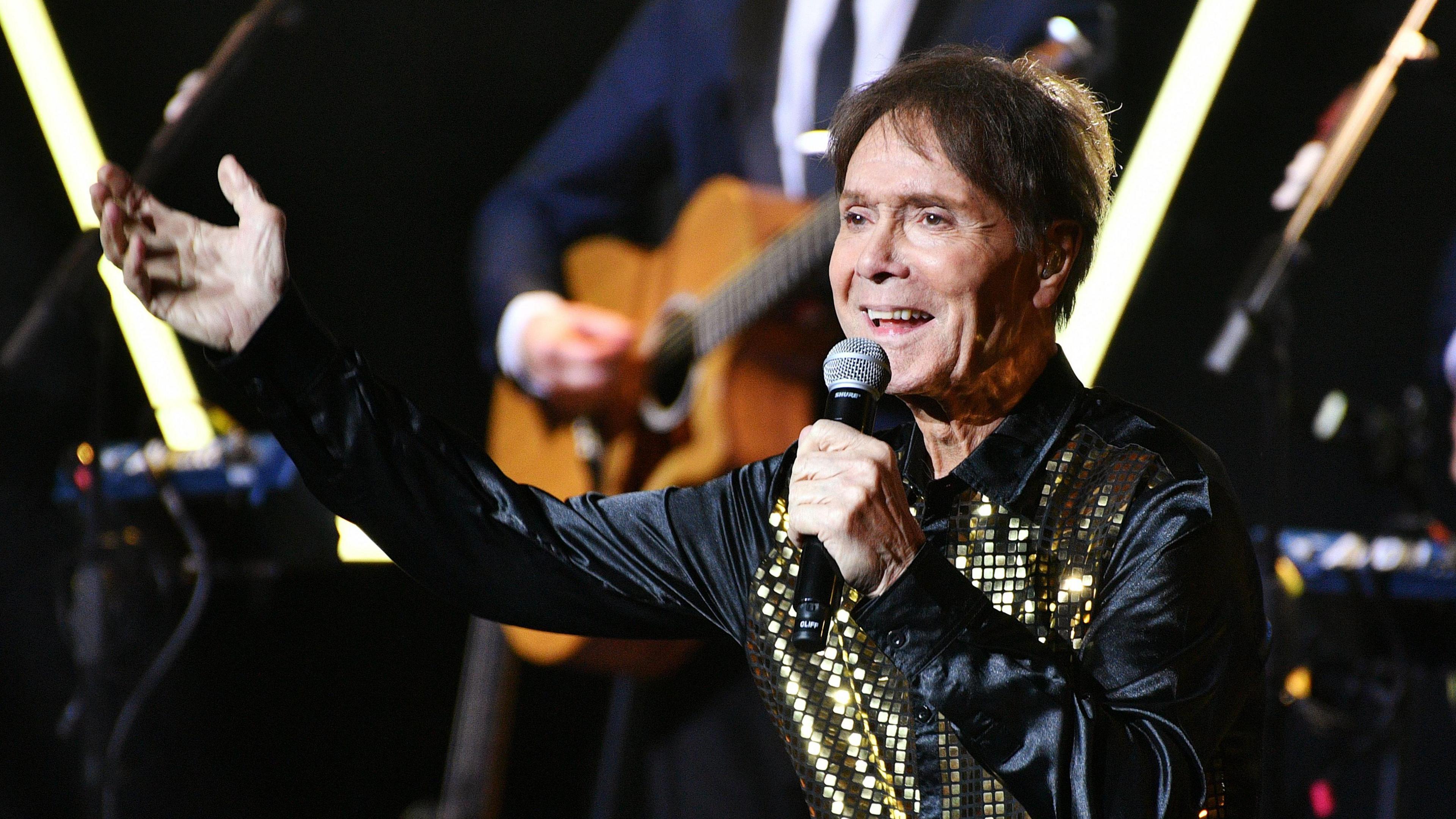 Sir Cliff Richard performing in 2023