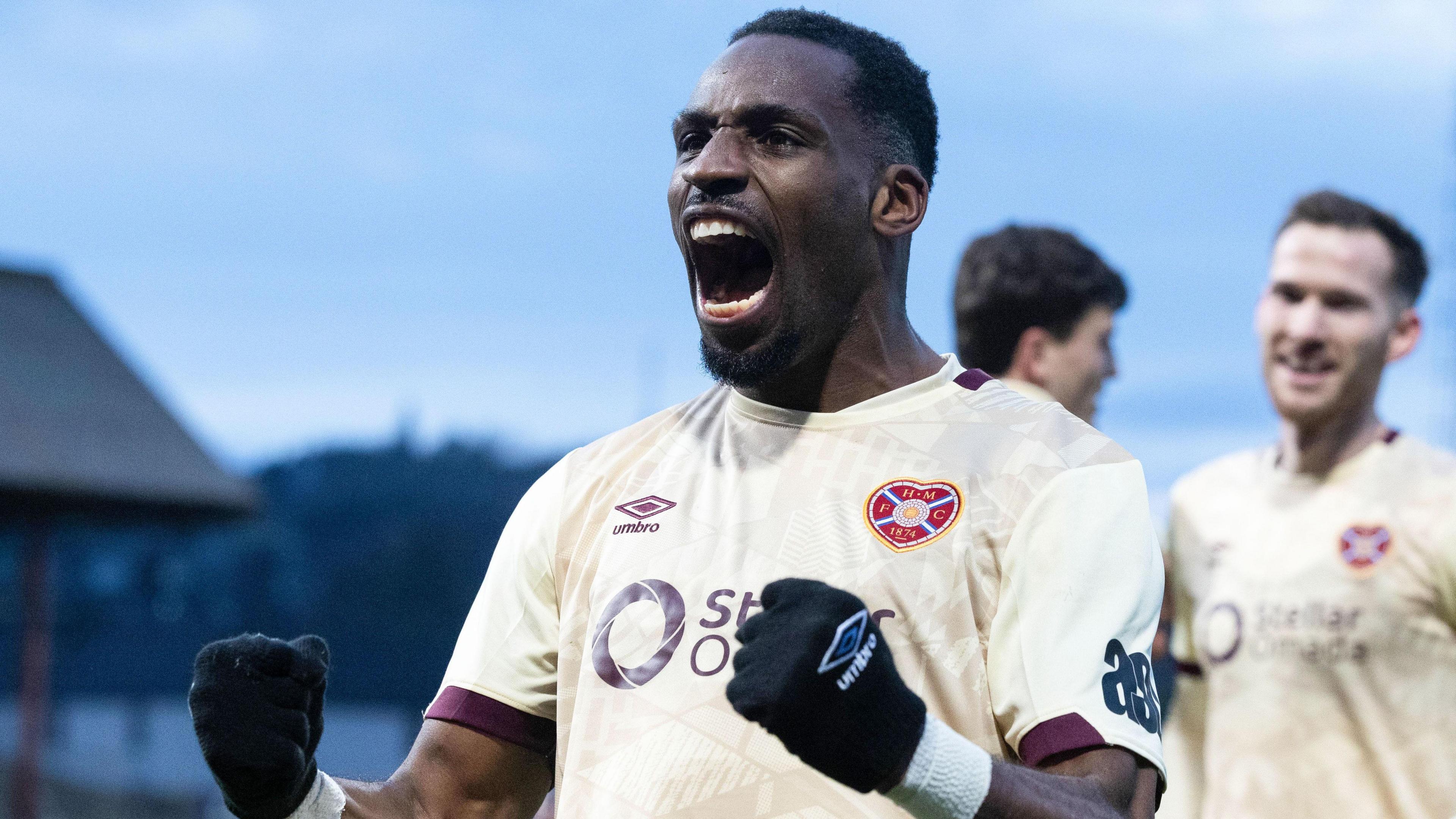 Hearts striker Elton Kabangu