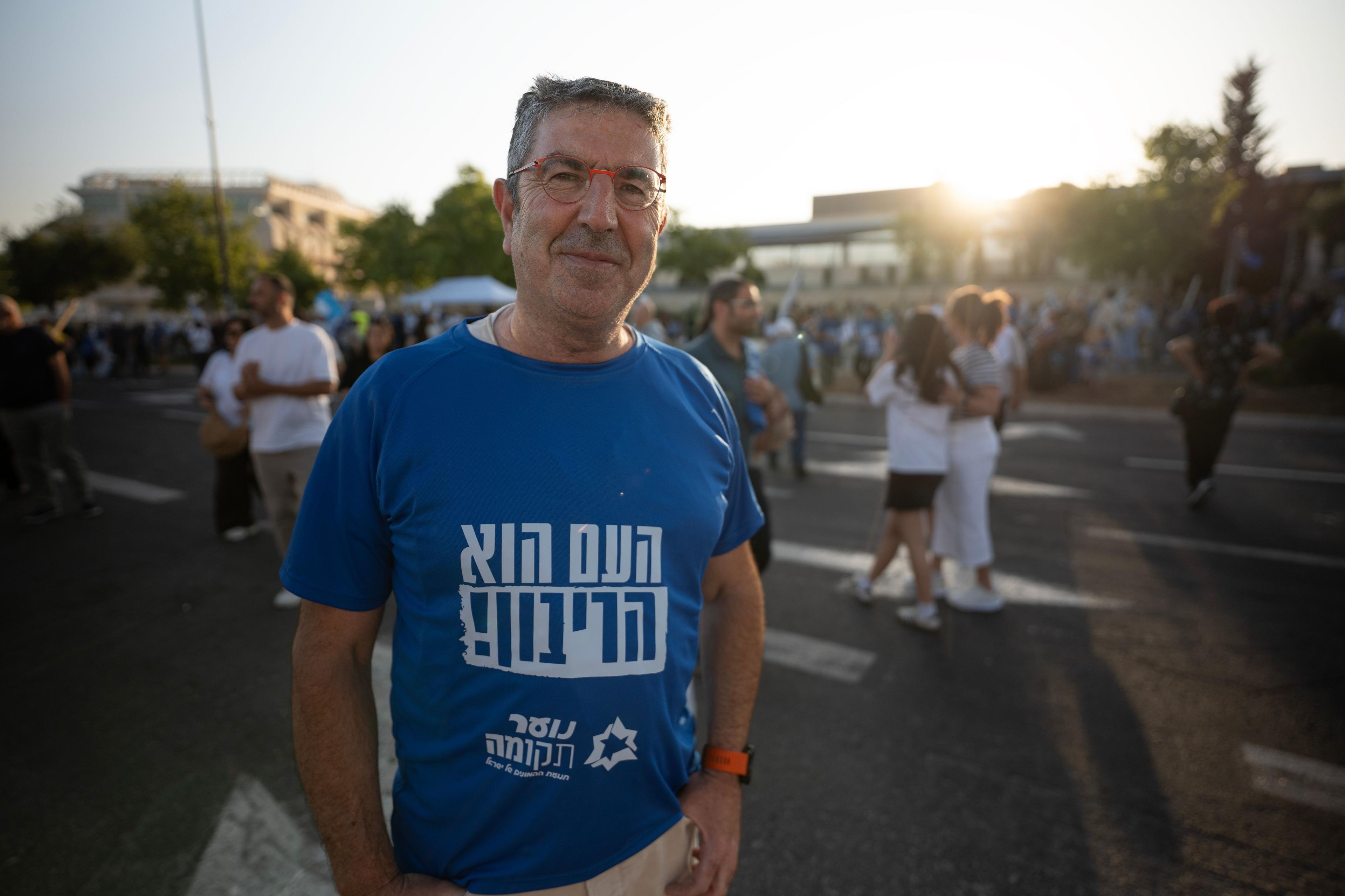 Protester Avigdor Bargil