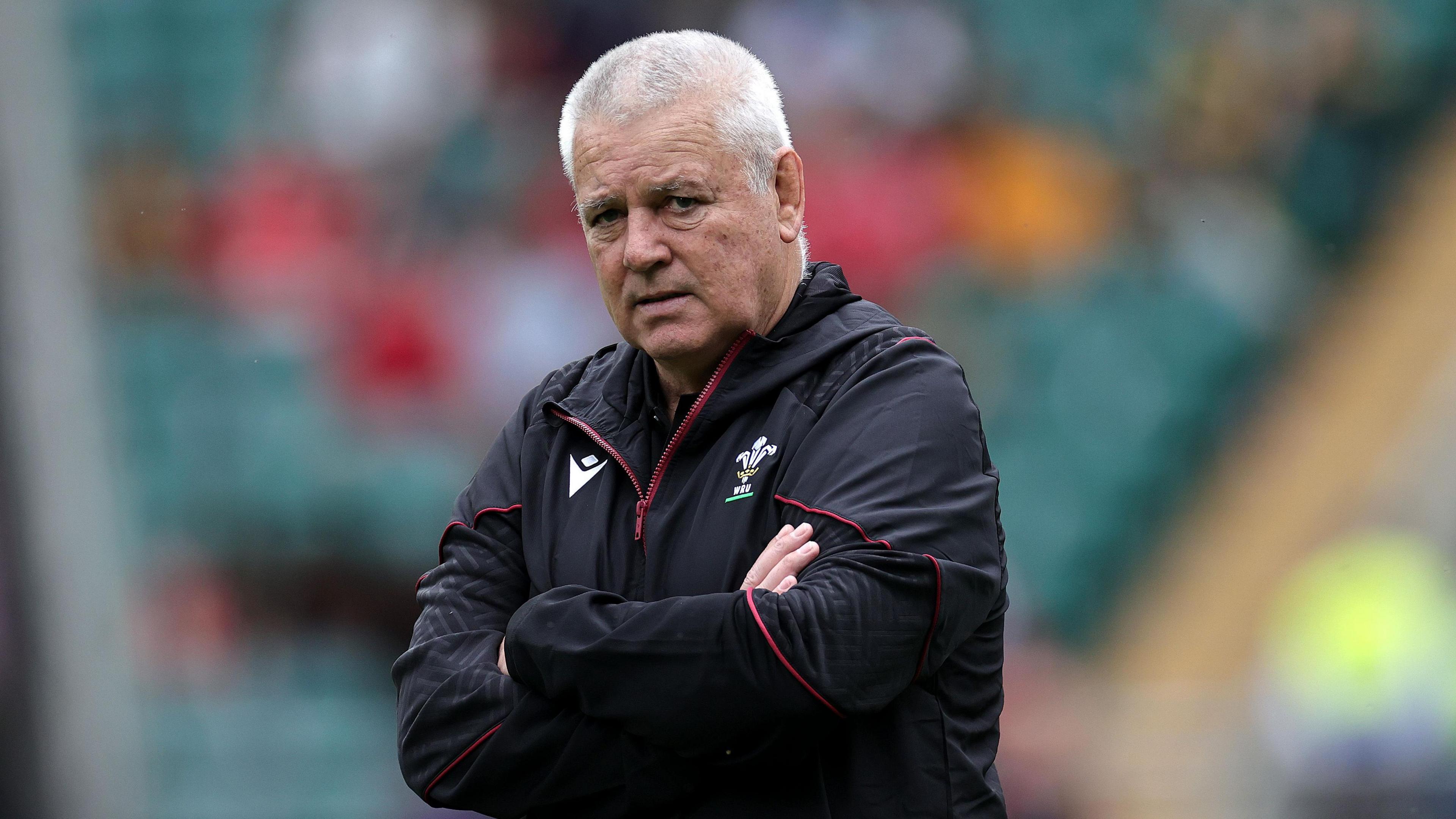 Warren Gatland on the pitch pre-match