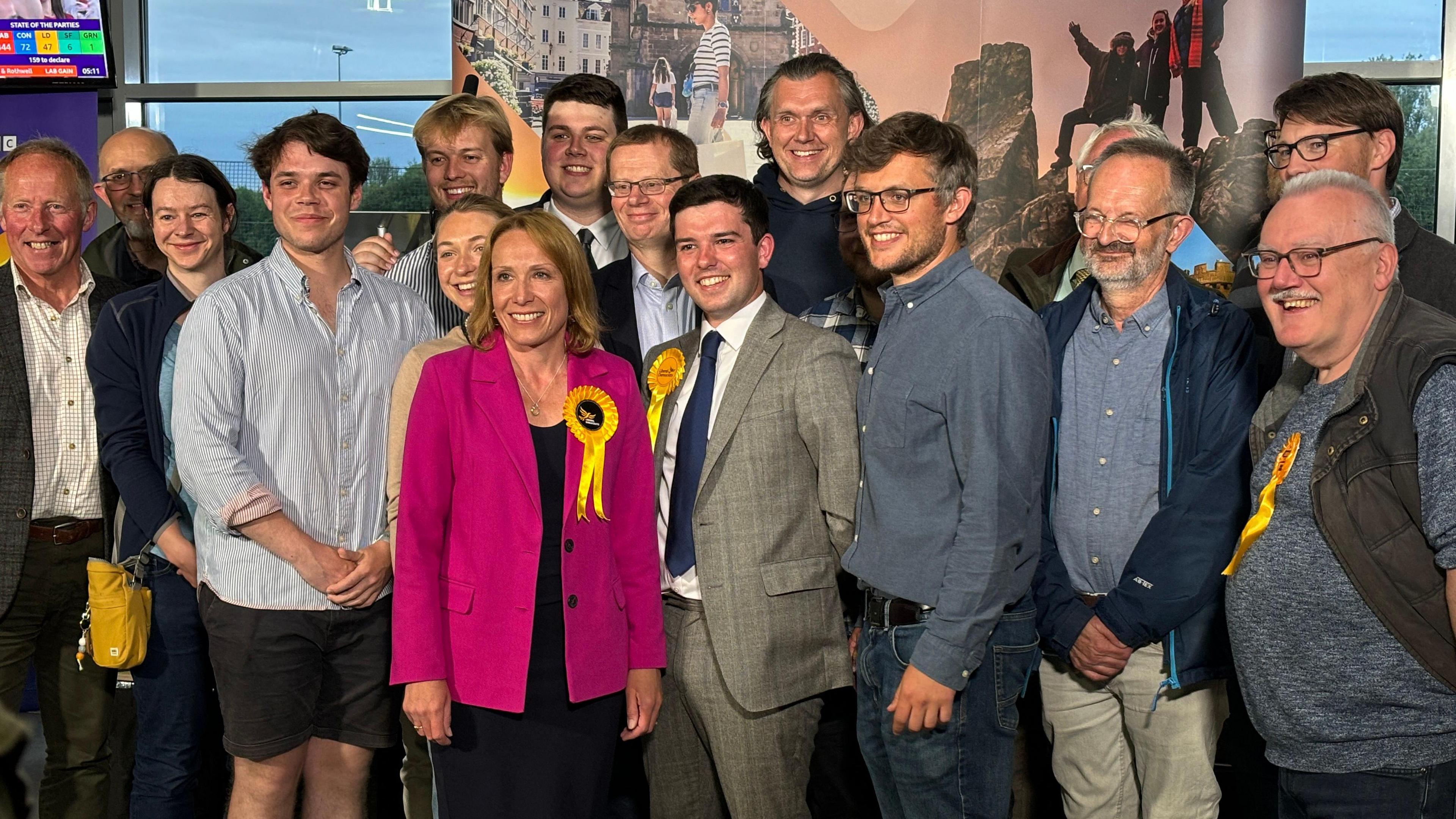 Liberal Democrats posing for a photo