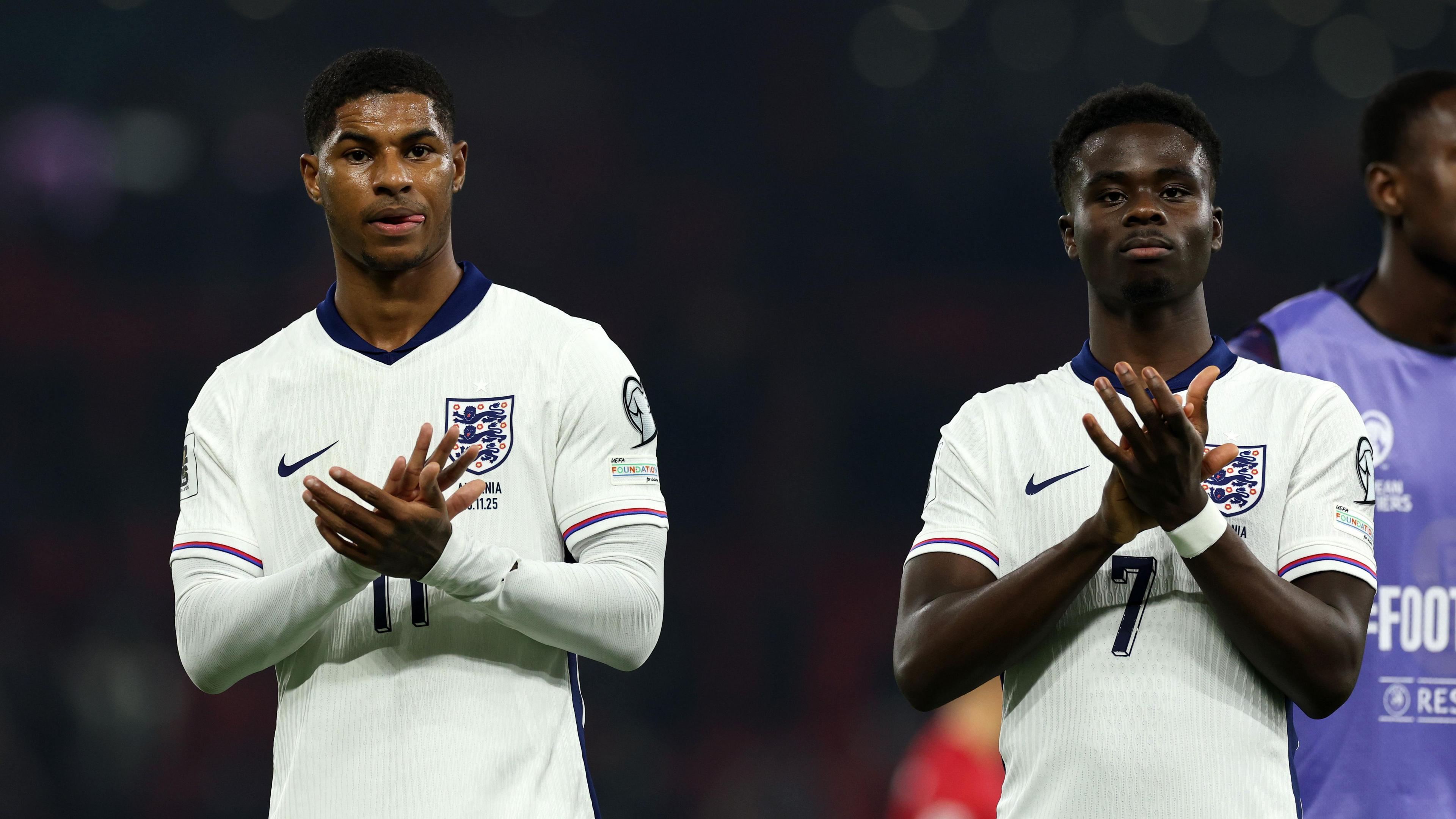 Marcus Rashford and Bukayo Saka