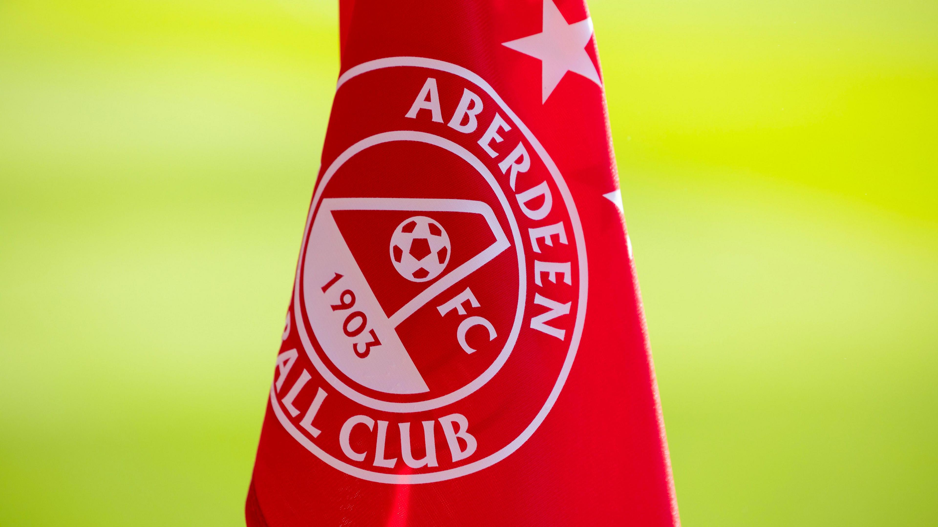 Aberdeen corner flag at Pittodrie