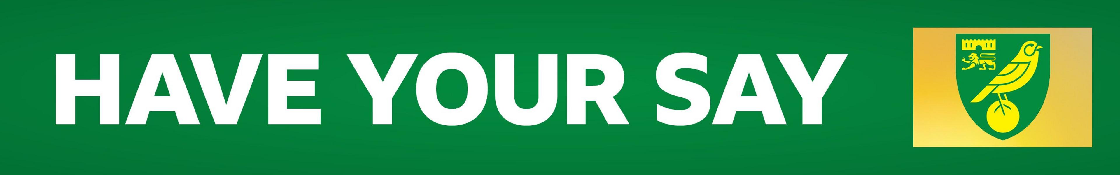 Norwich Have Your Say banner