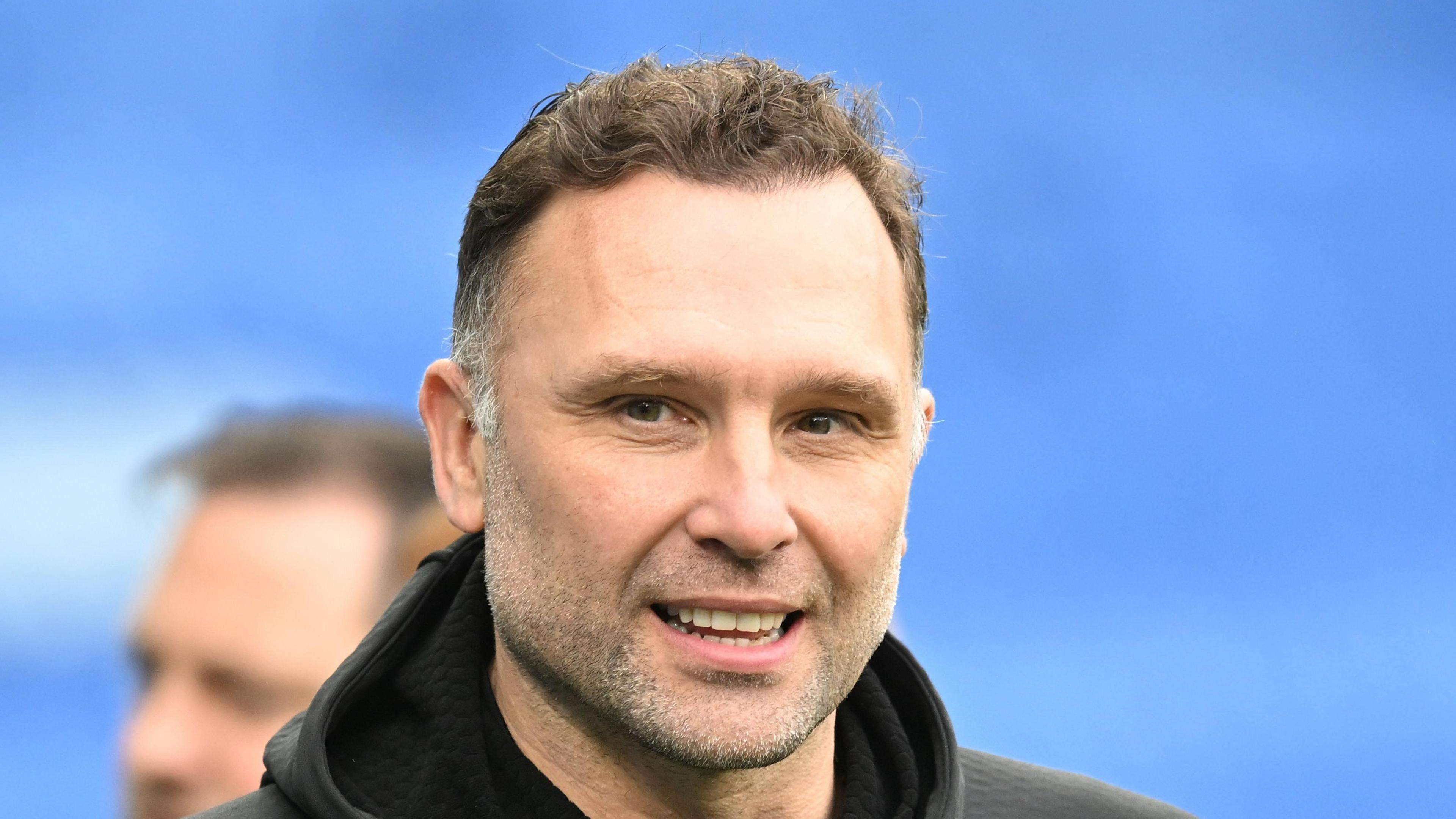 Blackburn Rovers head coach John Eustace smiling ahead of Cardiff City fixture