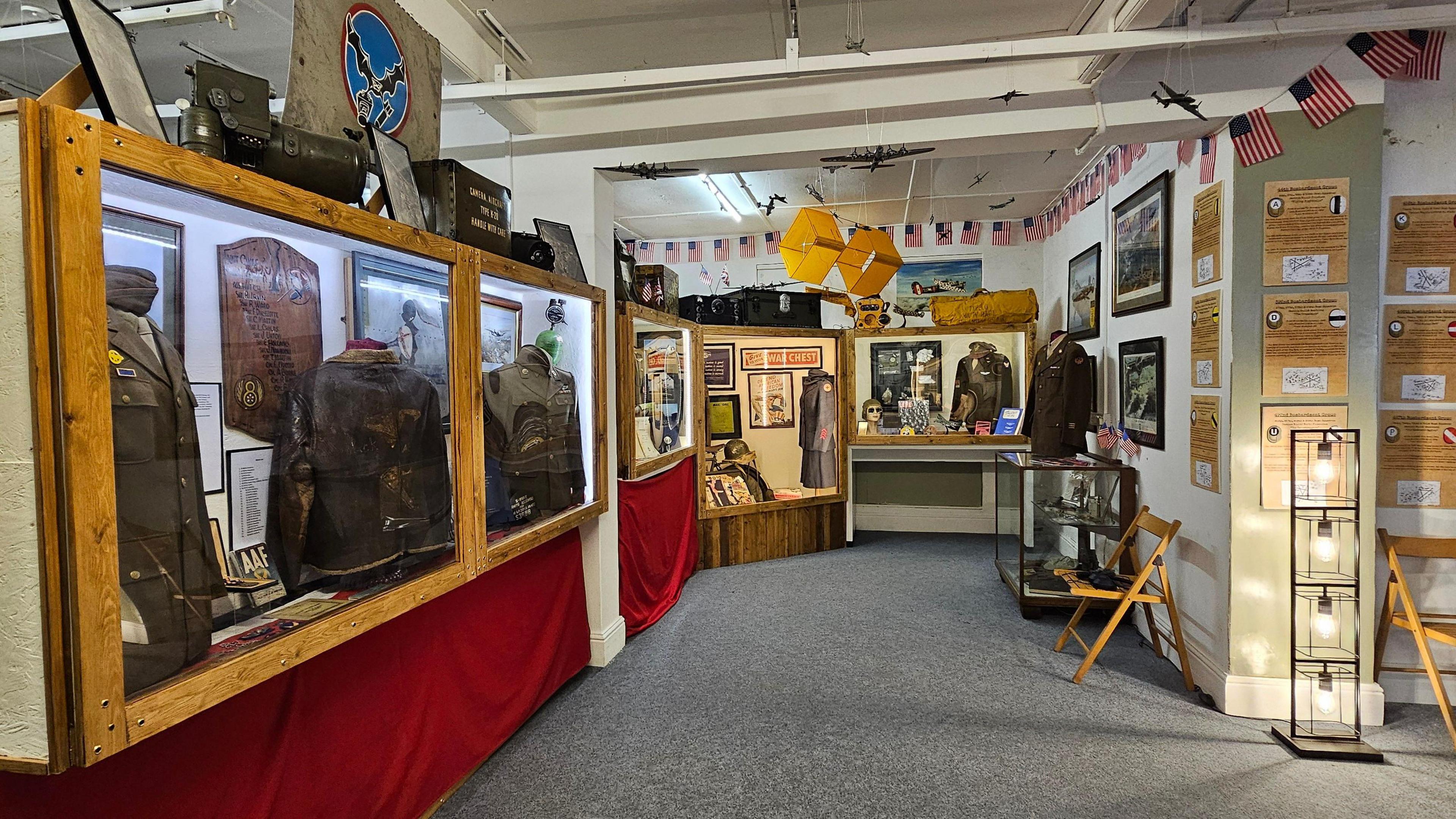 A wide-shot of the museum showcasing the different displays