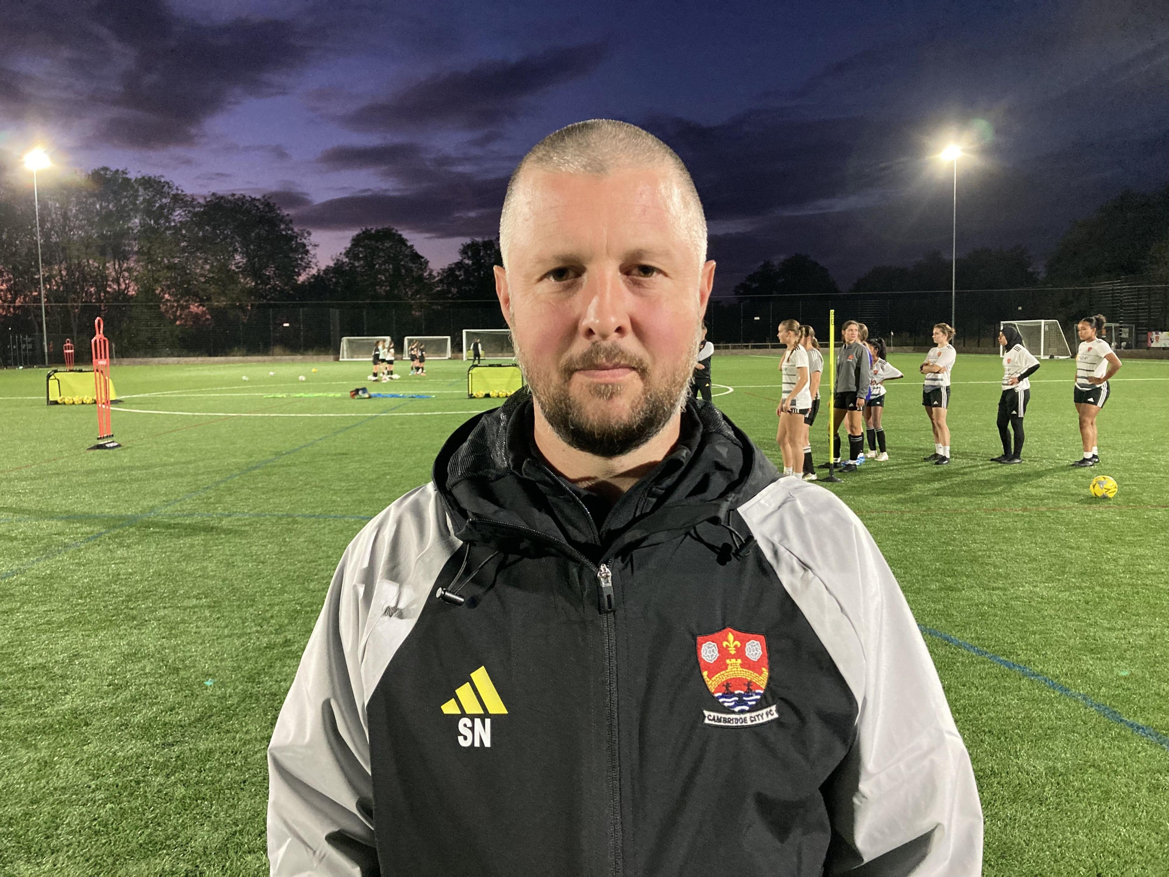 Cambridge City coach Stewart Nicholls