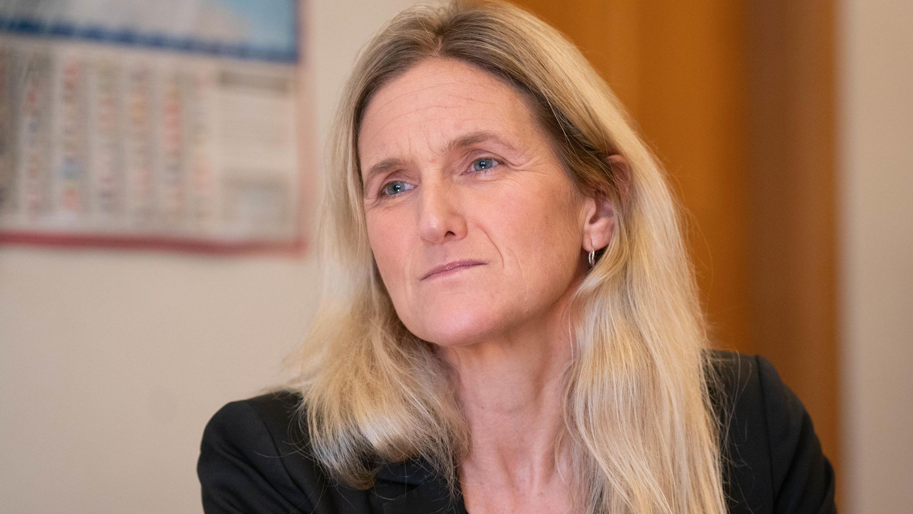 Labour MP Kim Leadbeater in her office in the Houses of Parliament