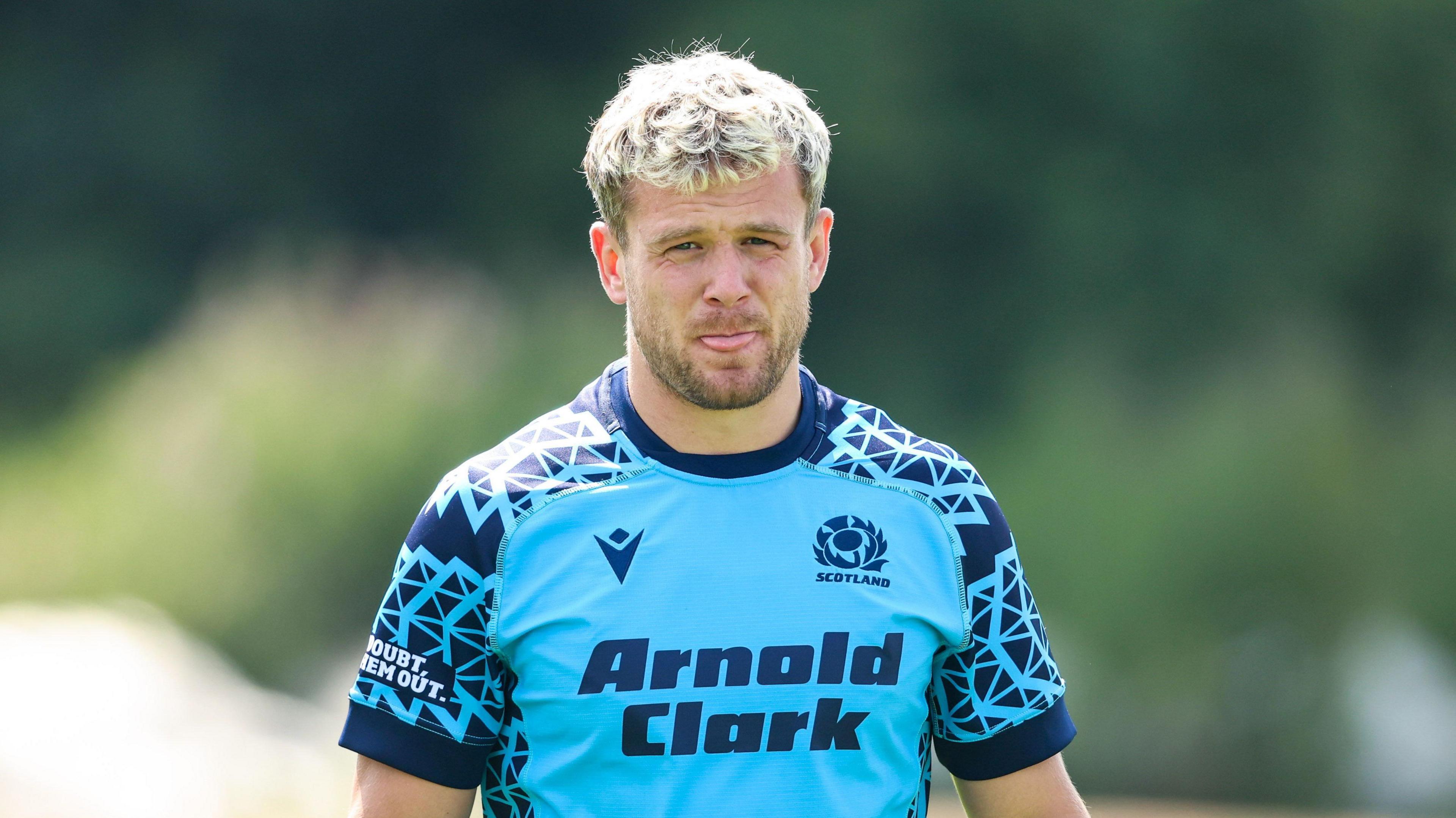 Darcy Graham in Scotland training