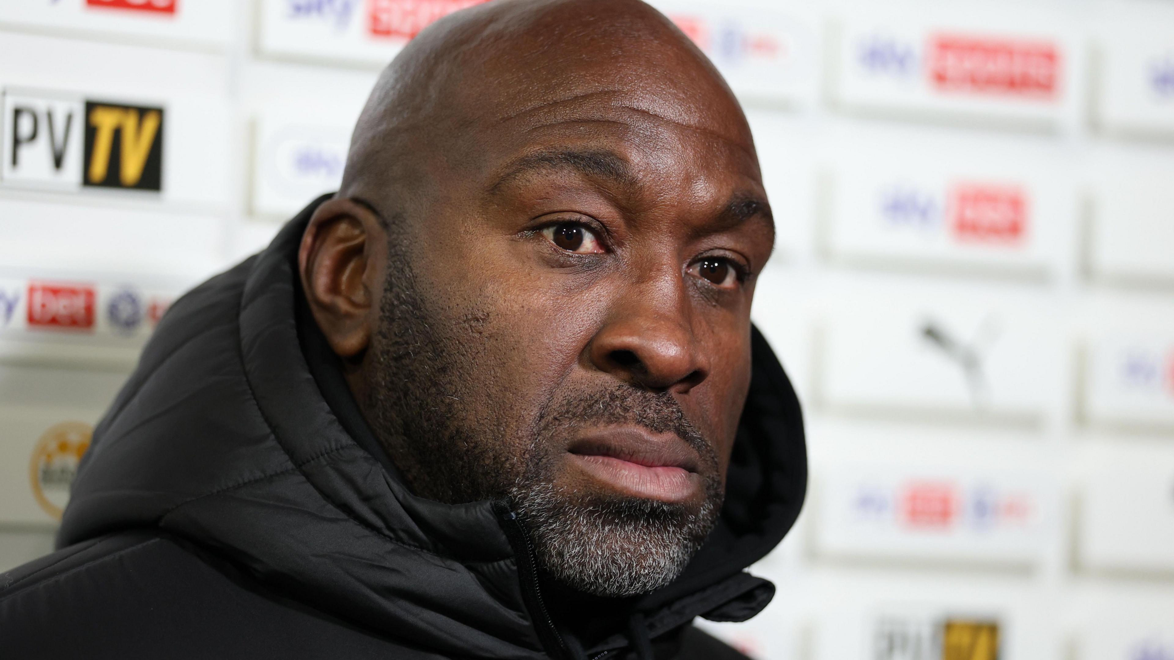 Port Vale manager Darren Moore after the match with Wycombe Wanderers