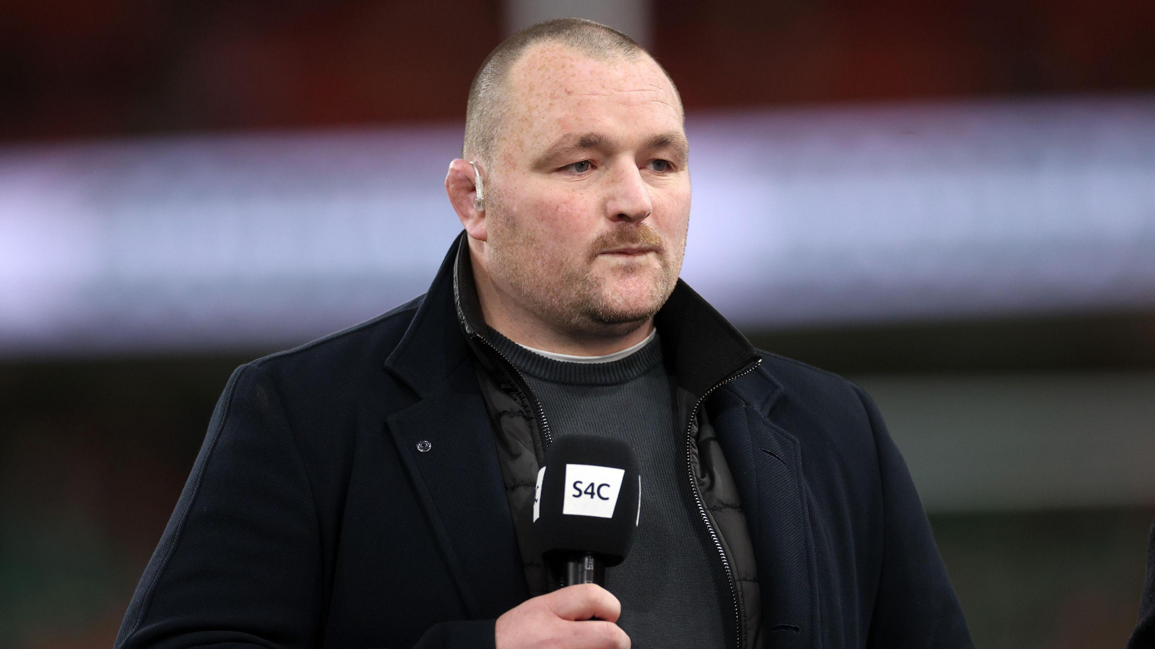 Ken Owens working for S4C