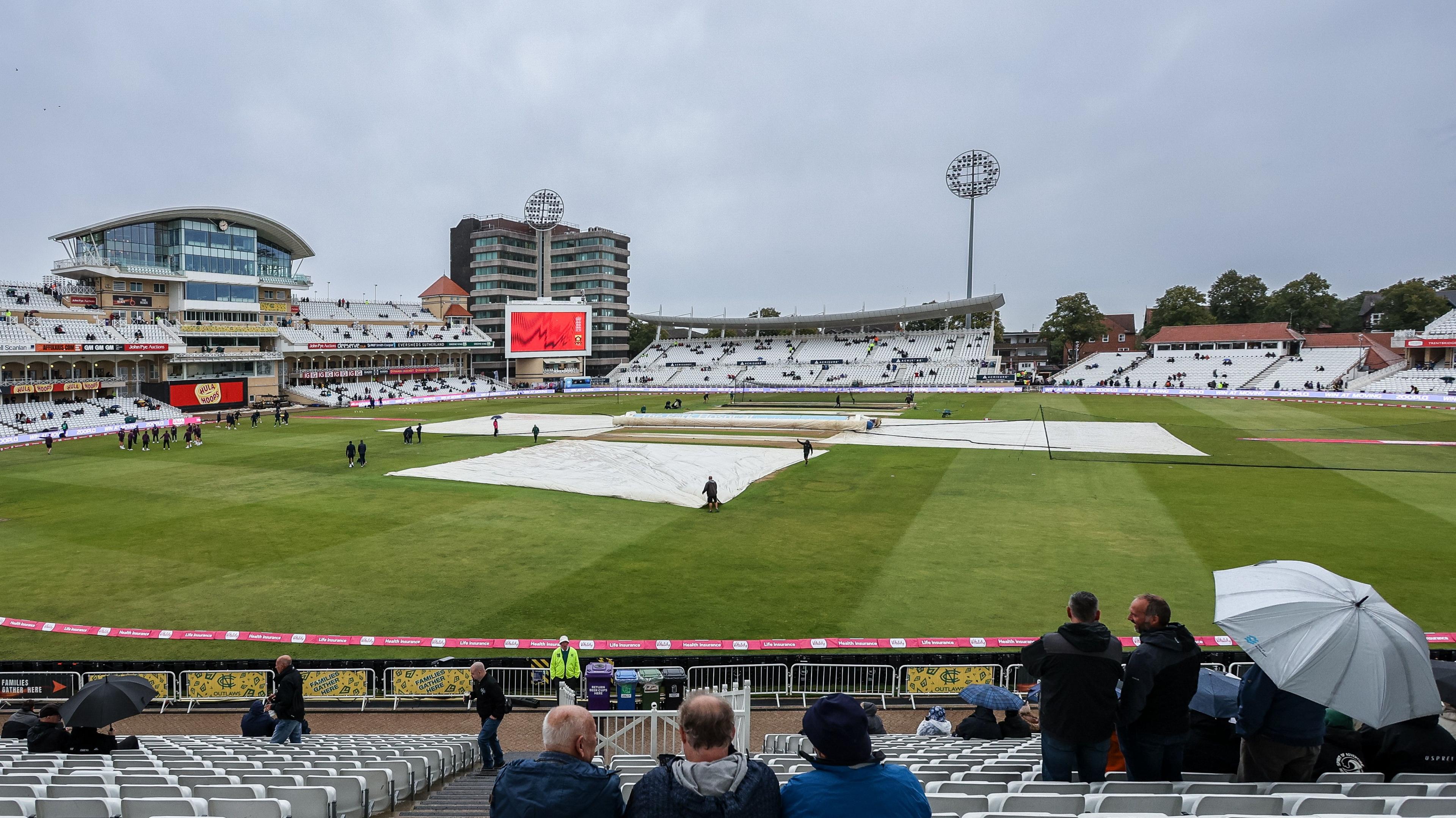 Covers connected astatine Trent Bridge