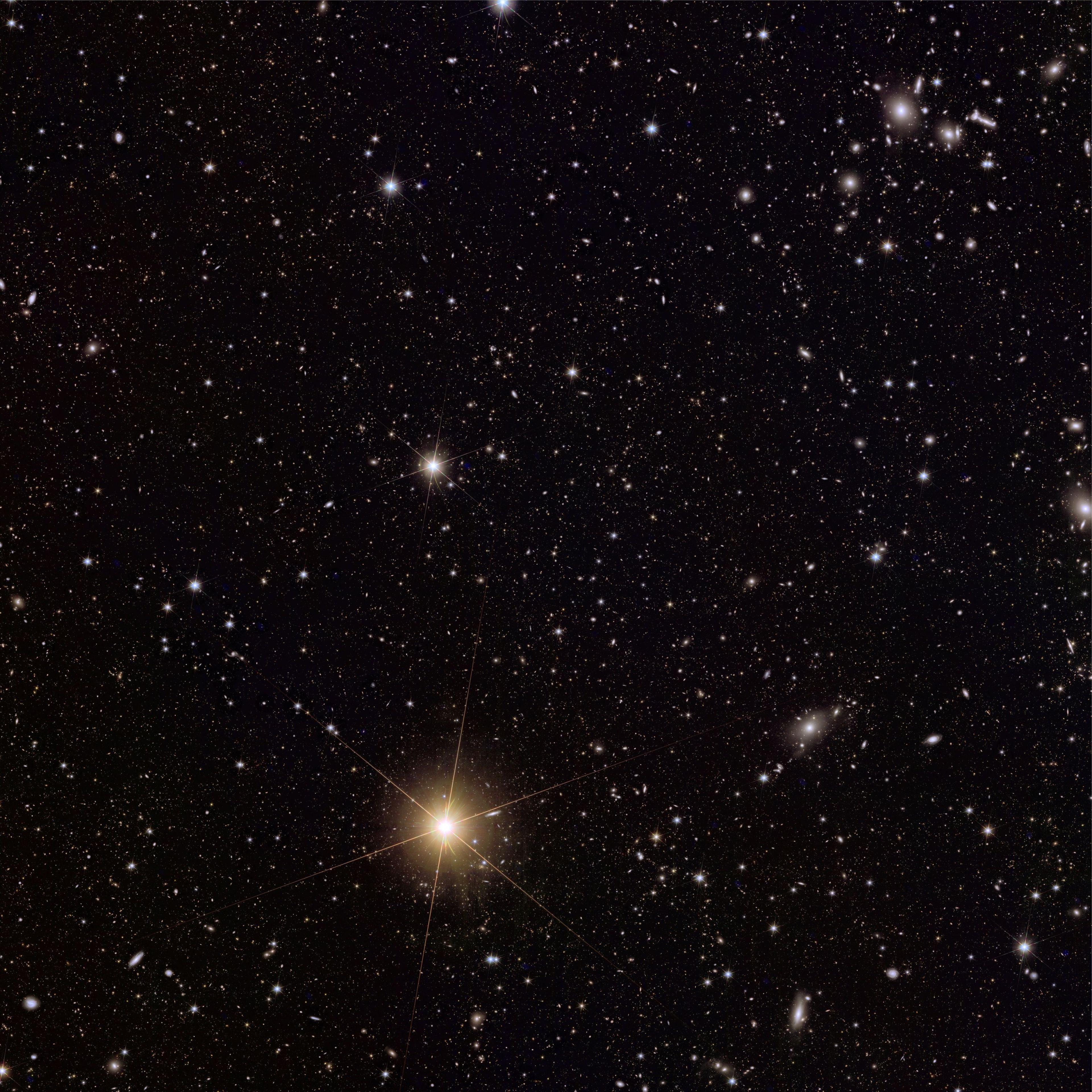 Image sent back from Euclid telescope