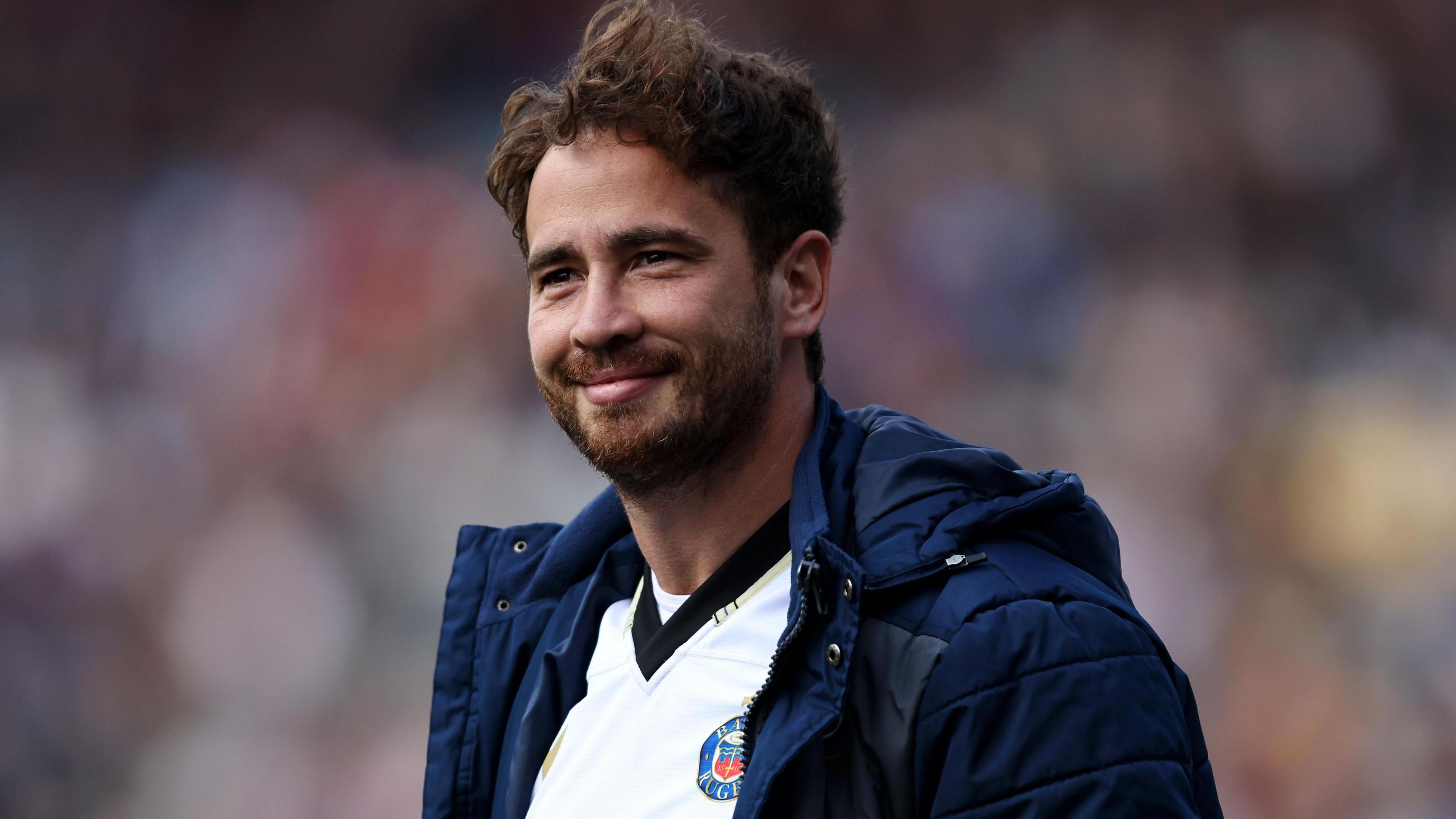 Danny Cipriani pictured in a Bath shirt in 2022