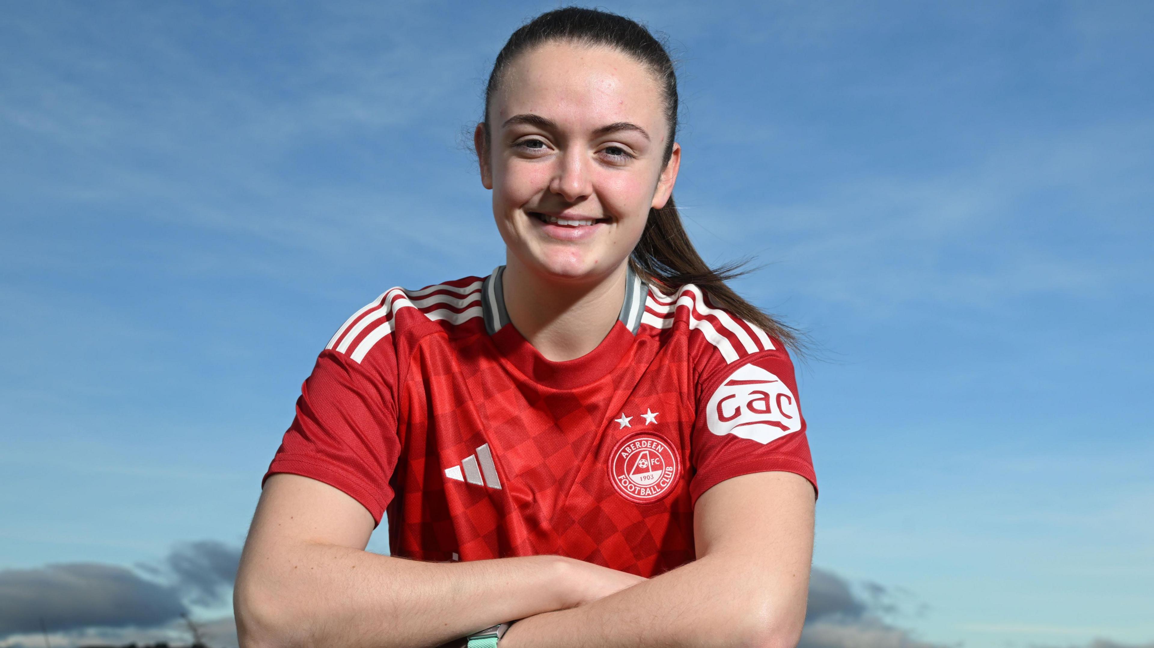 Kerry Beattie scored Aberdeen's opening goal against Accies