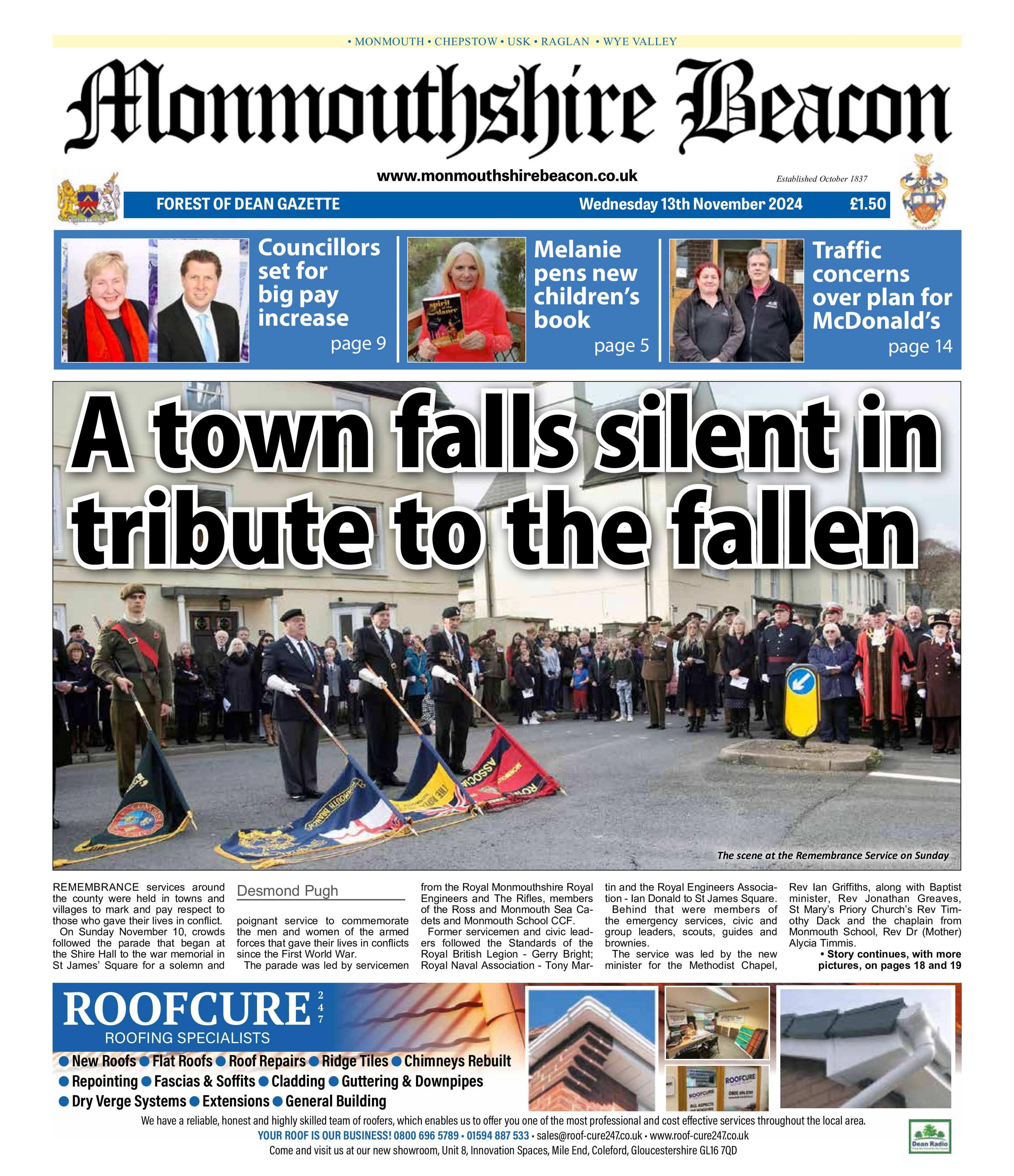 Monmouthshire Beacon front page