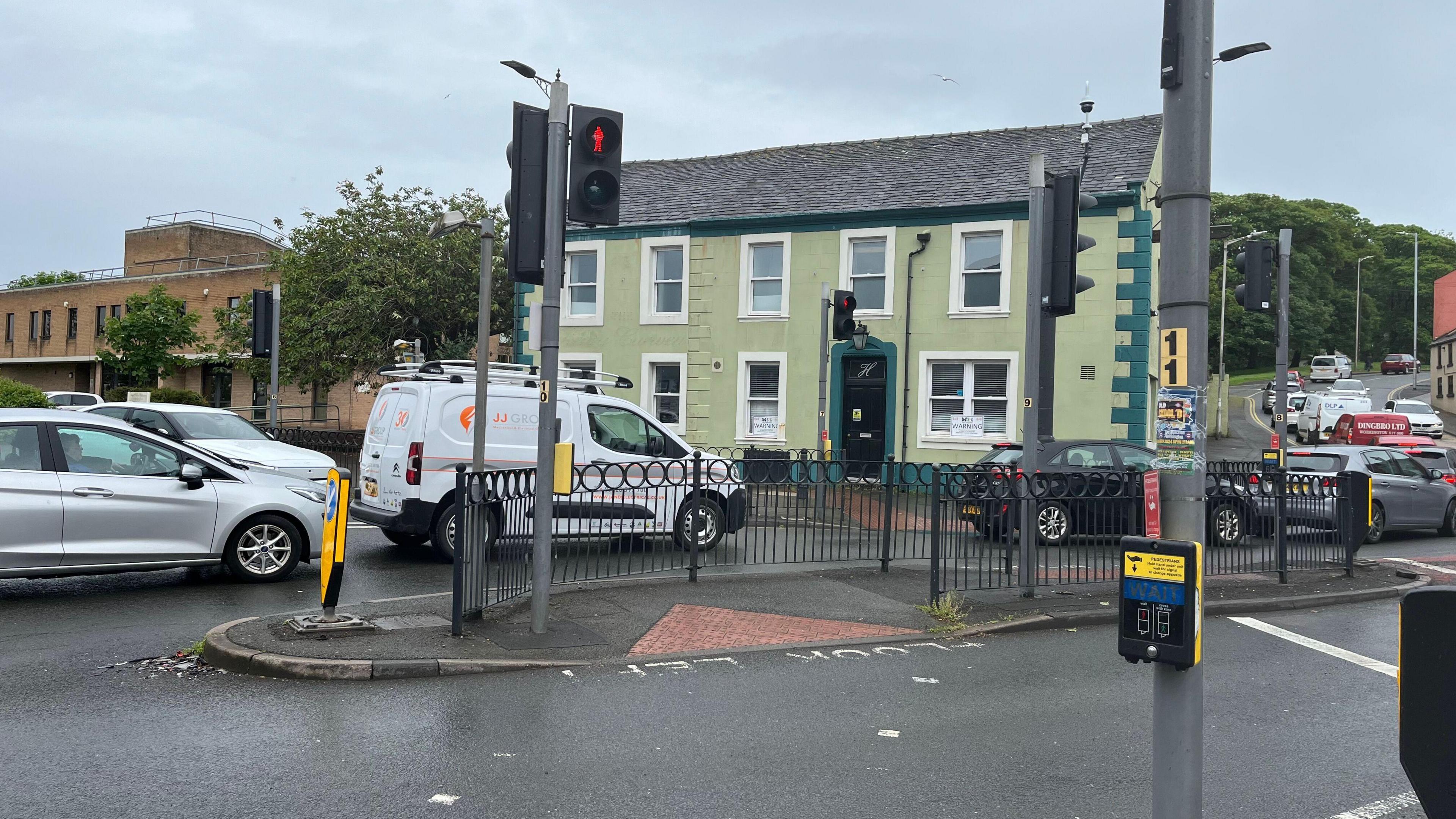 The junction at Ramsay Brow in Workington