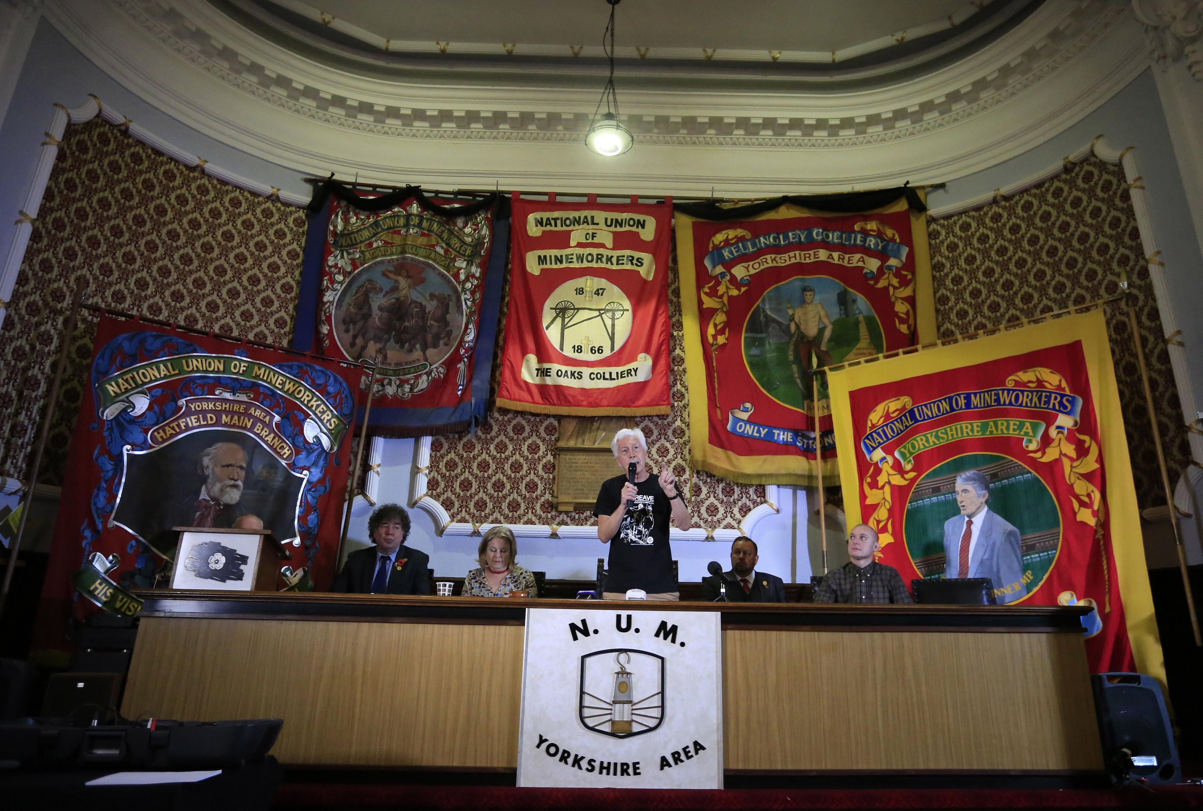 Meeting of the NUM in Barnsley