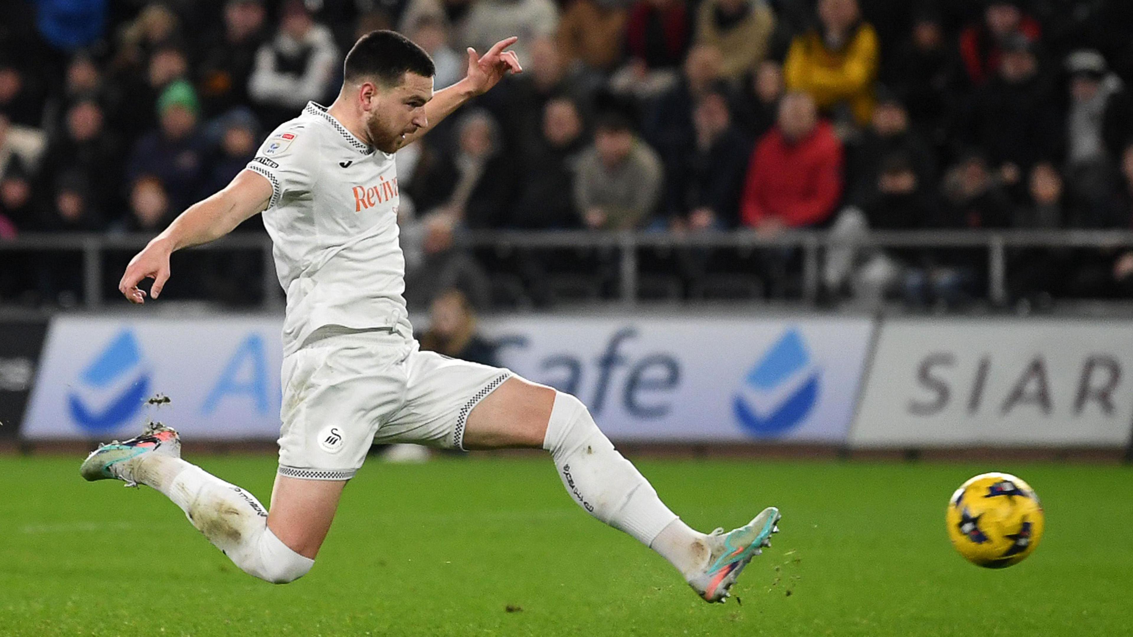 Zan Vipotnik volleys in the opening goal