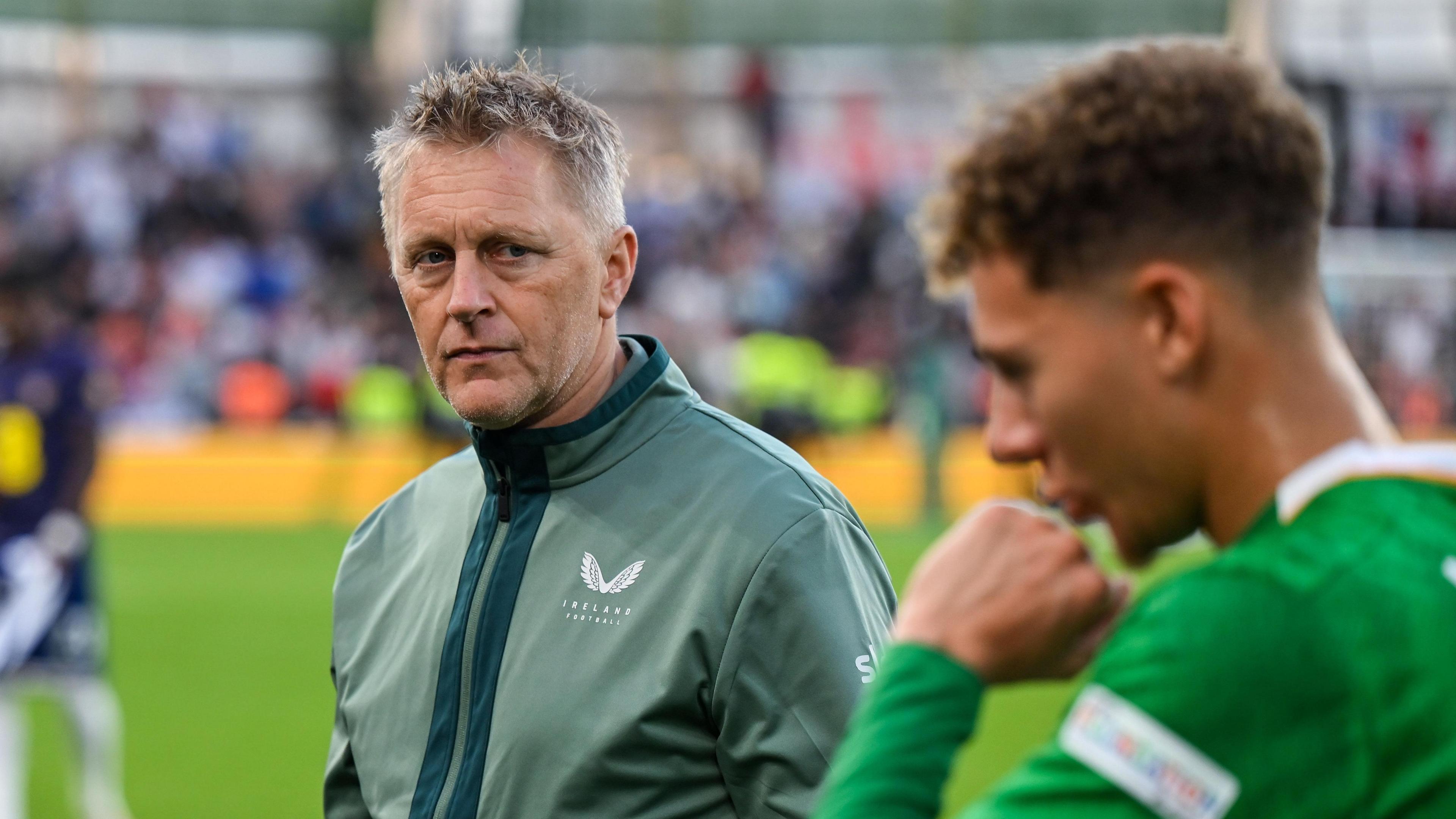 Republic of Ireland boss Heimir Hallgrimsson pictured at full-time