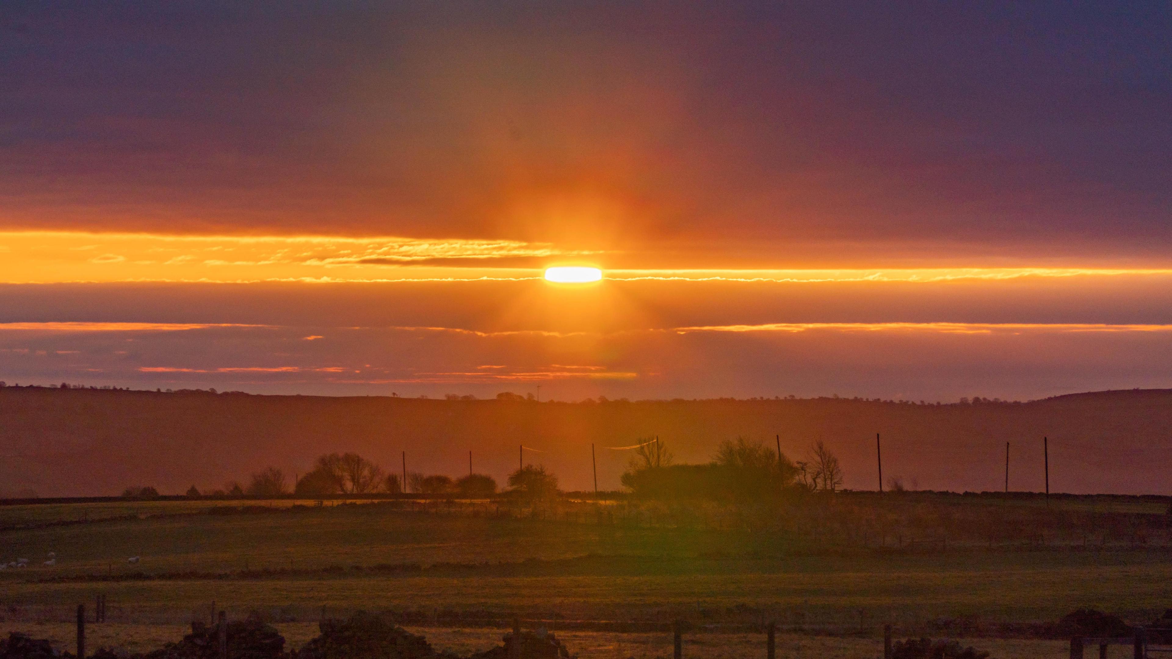 Sunrise near Leek