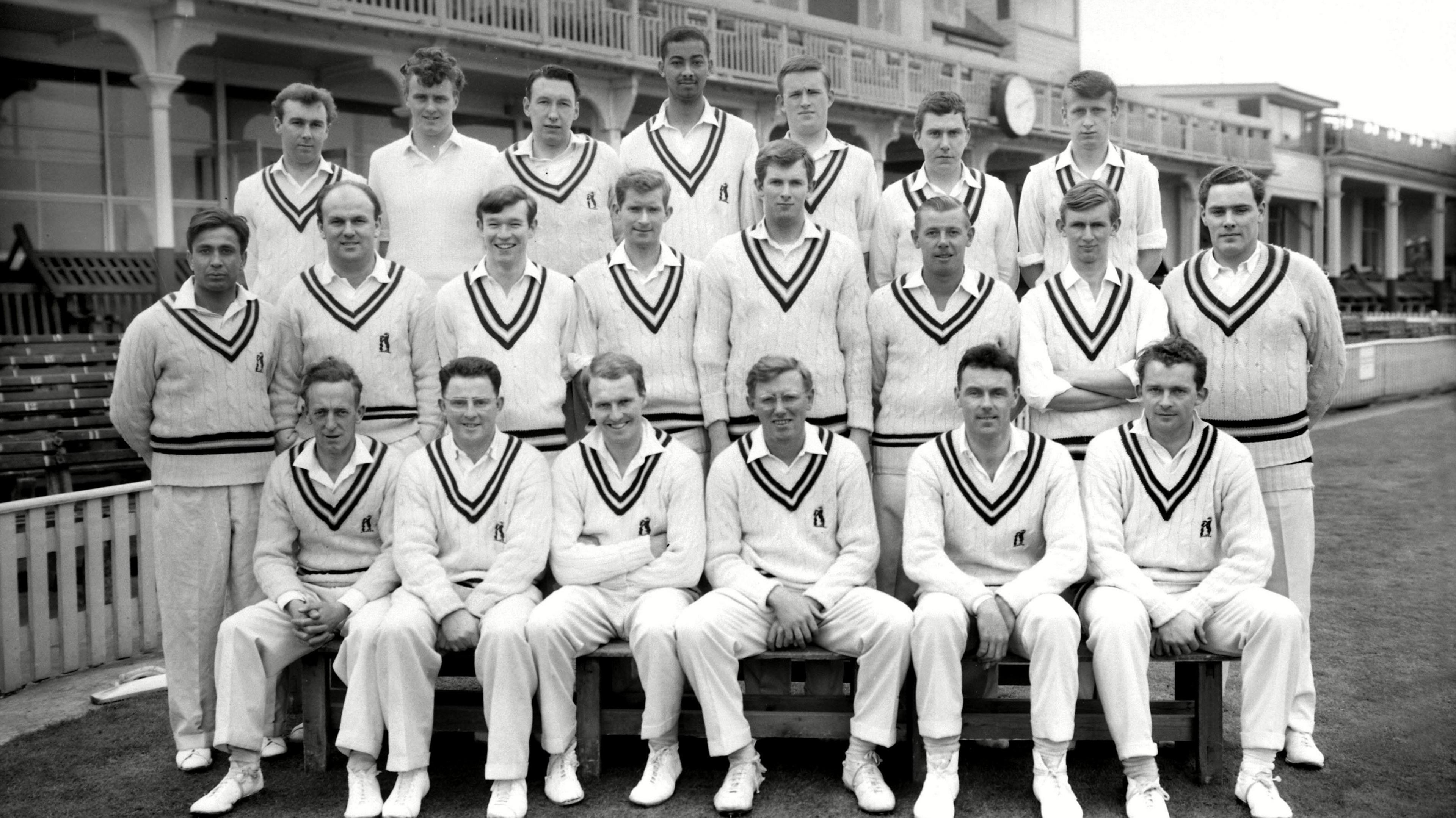 Warwickshire's team line-up in 1964