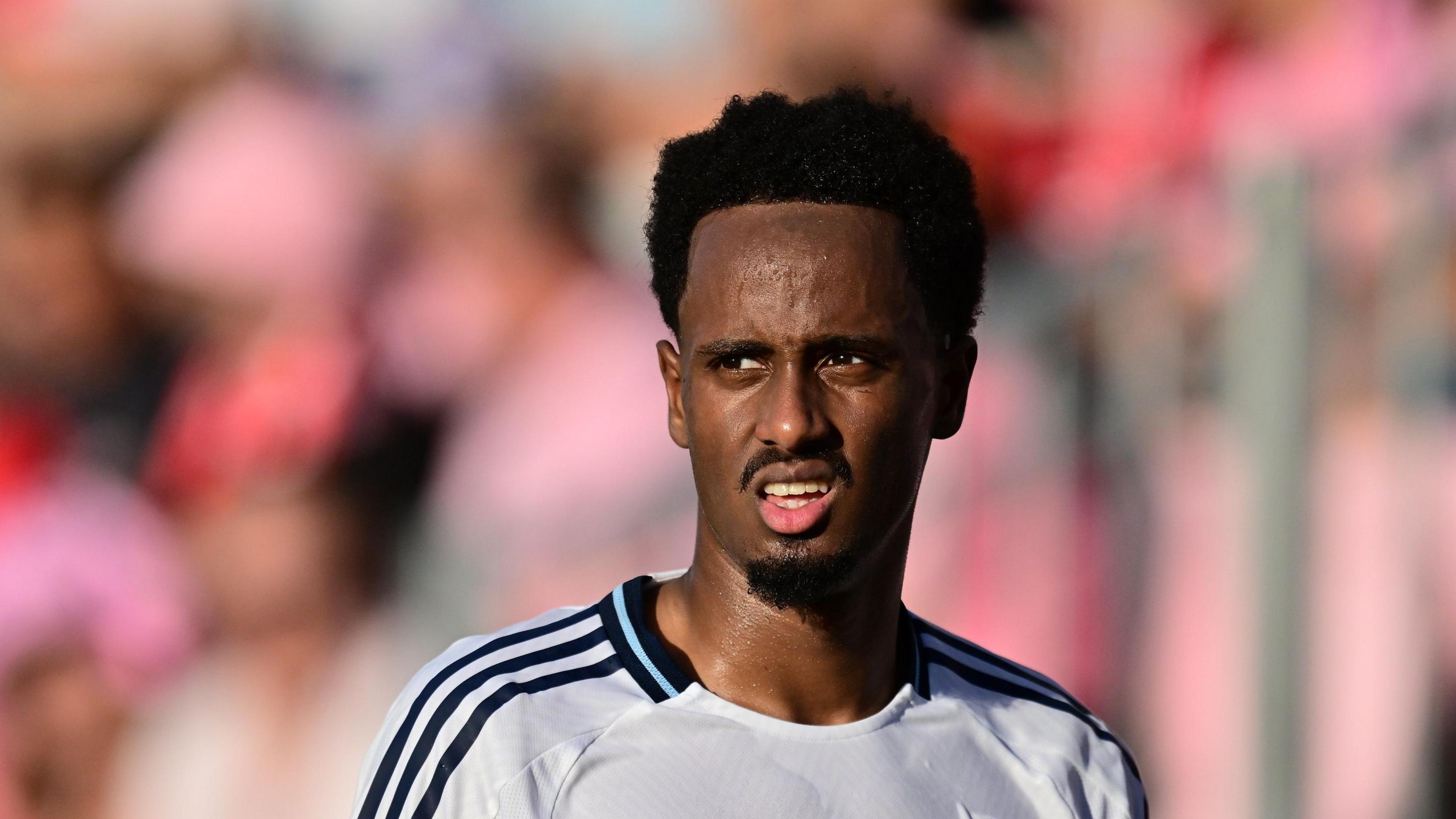 A close-up of footballer Ali Ahmed