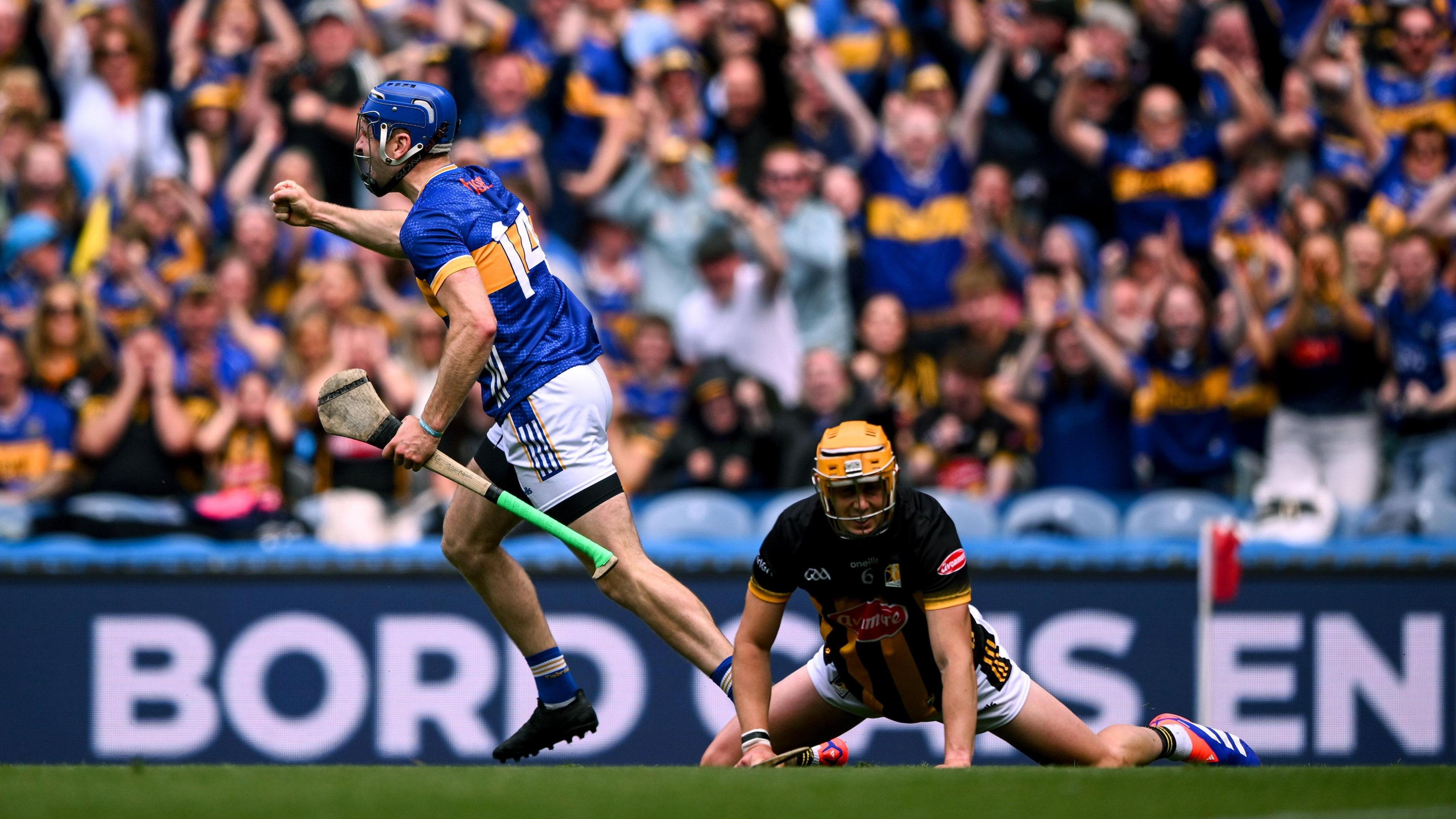 John McGrath scores a goal