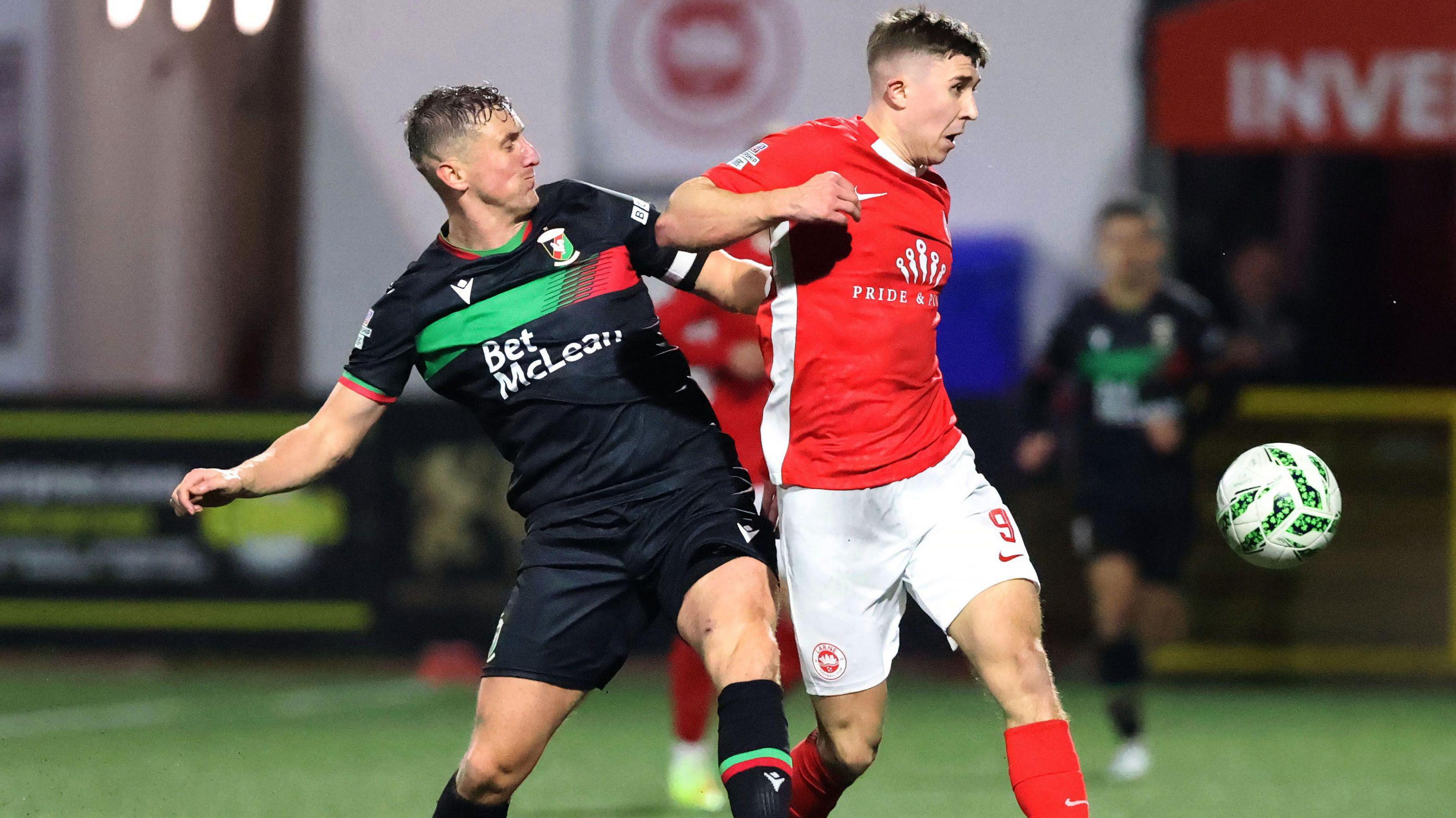 Larne hold a four-point lead at the top of the Irish Premiership