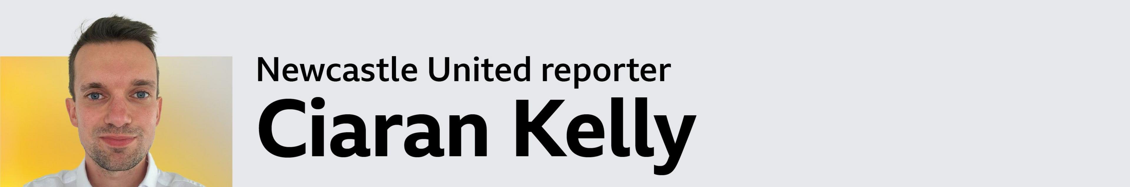 Newcastle United reporter Ciaran Kelly picture byline banner graphic