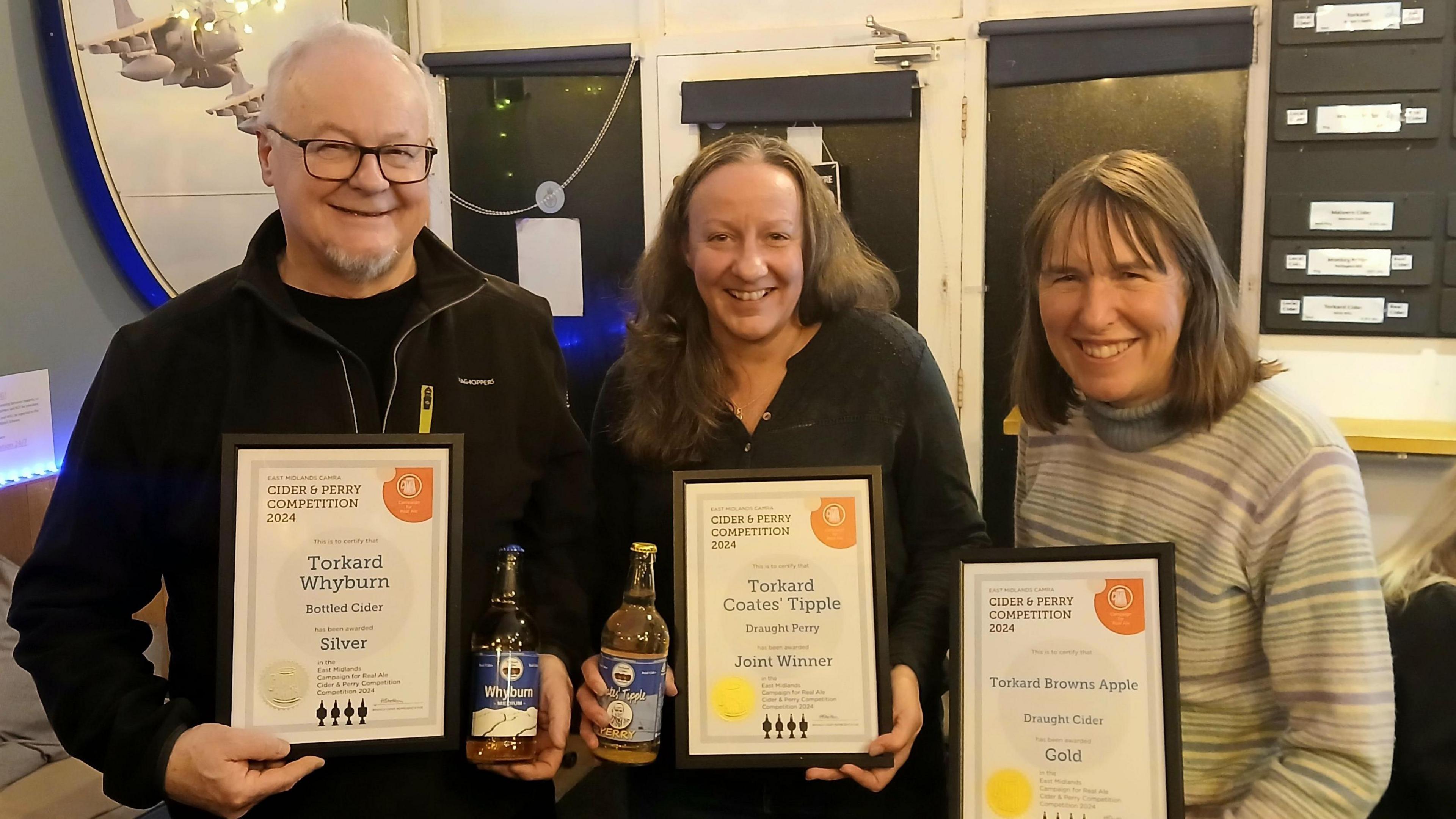 Ray Blockley of Torkard Cider with award