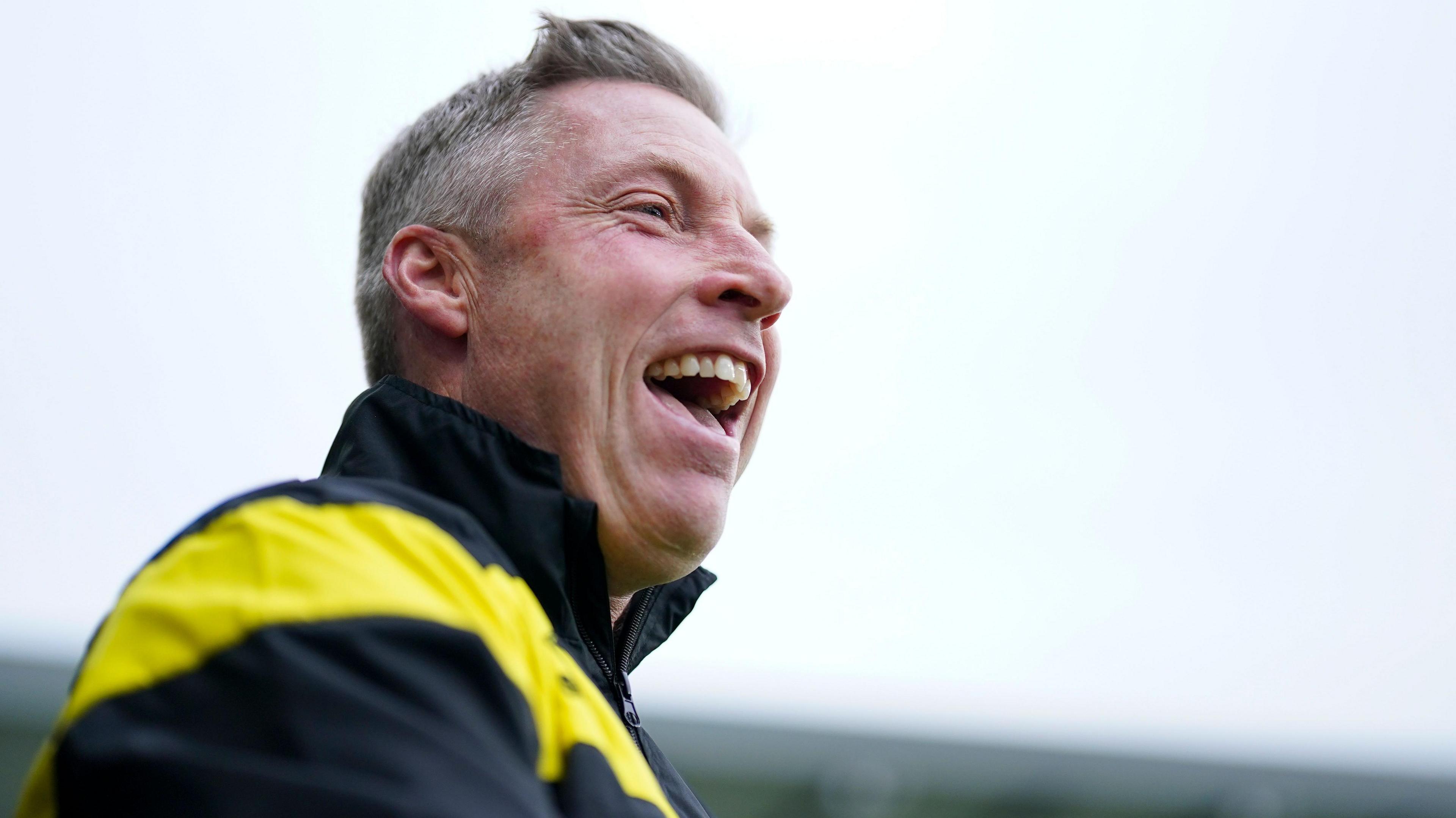 Neil Harris laughing