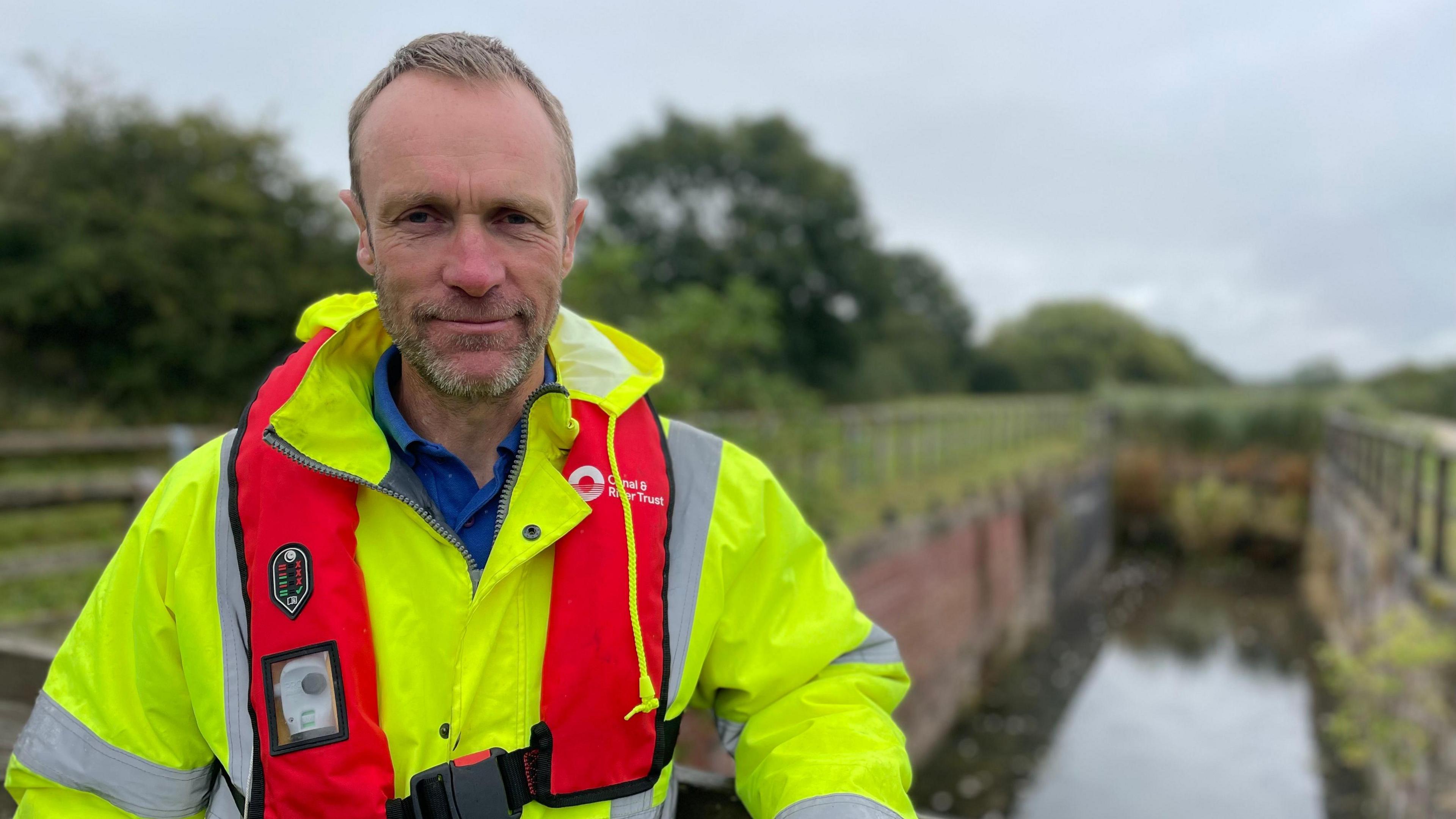 Nick Baggaley from the Canal and Rivers Trust pictured near Grantham Canal