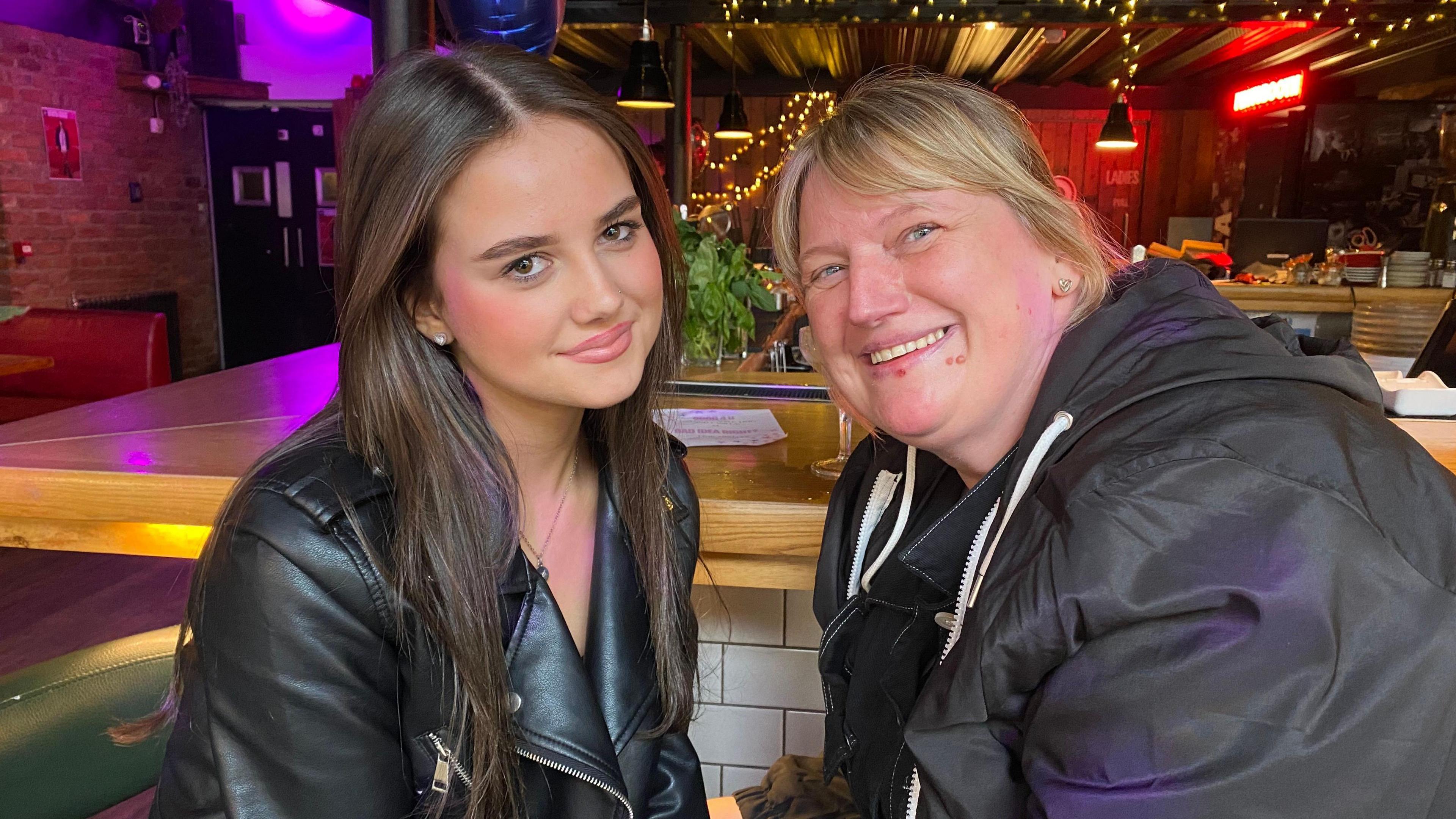 Summer Stubbs, aged 15 and her mum, Lydnsey Stubbs