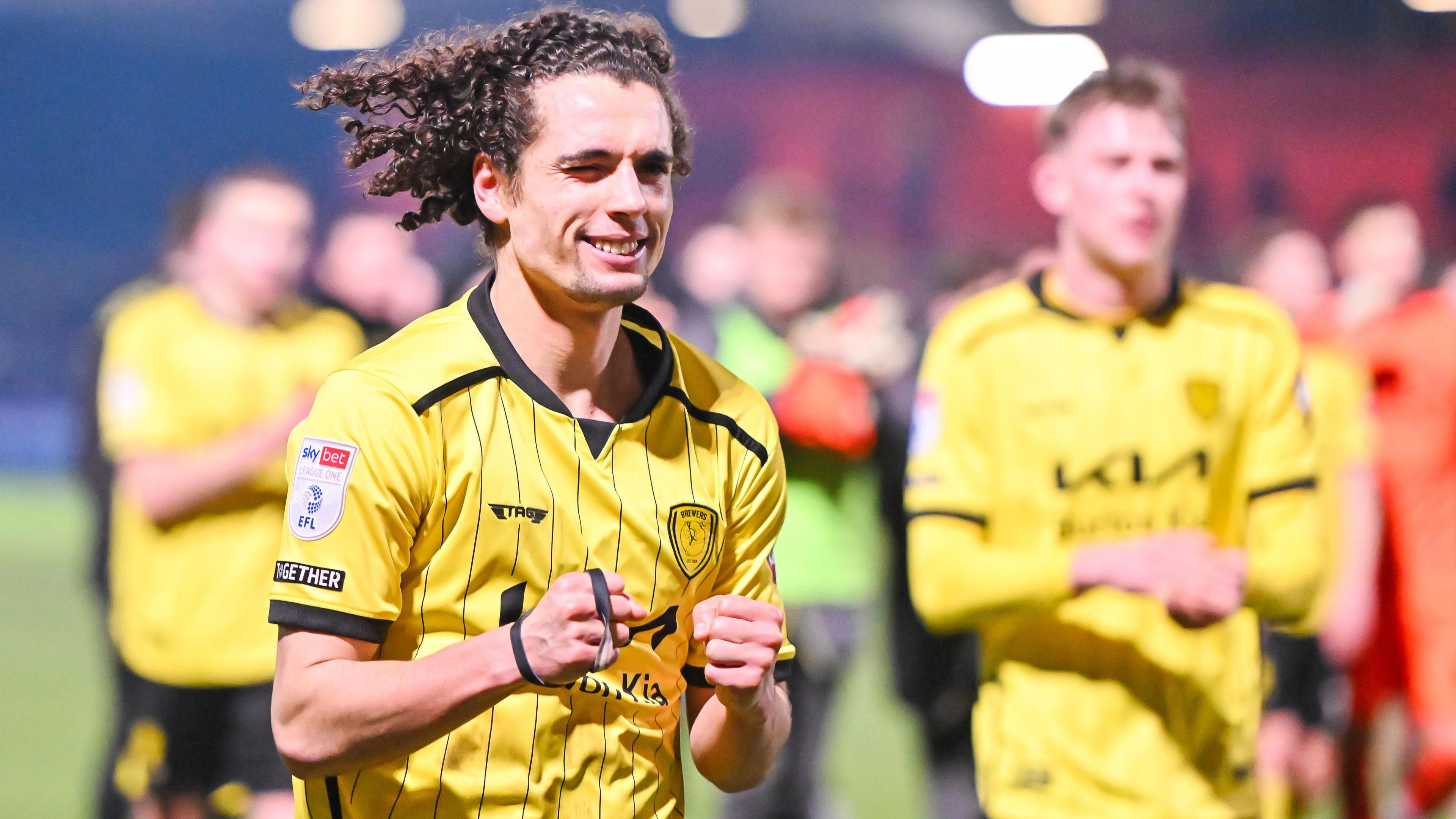 Burton's Charlie Webster after the 1-0 win over Stevenage on 18 February